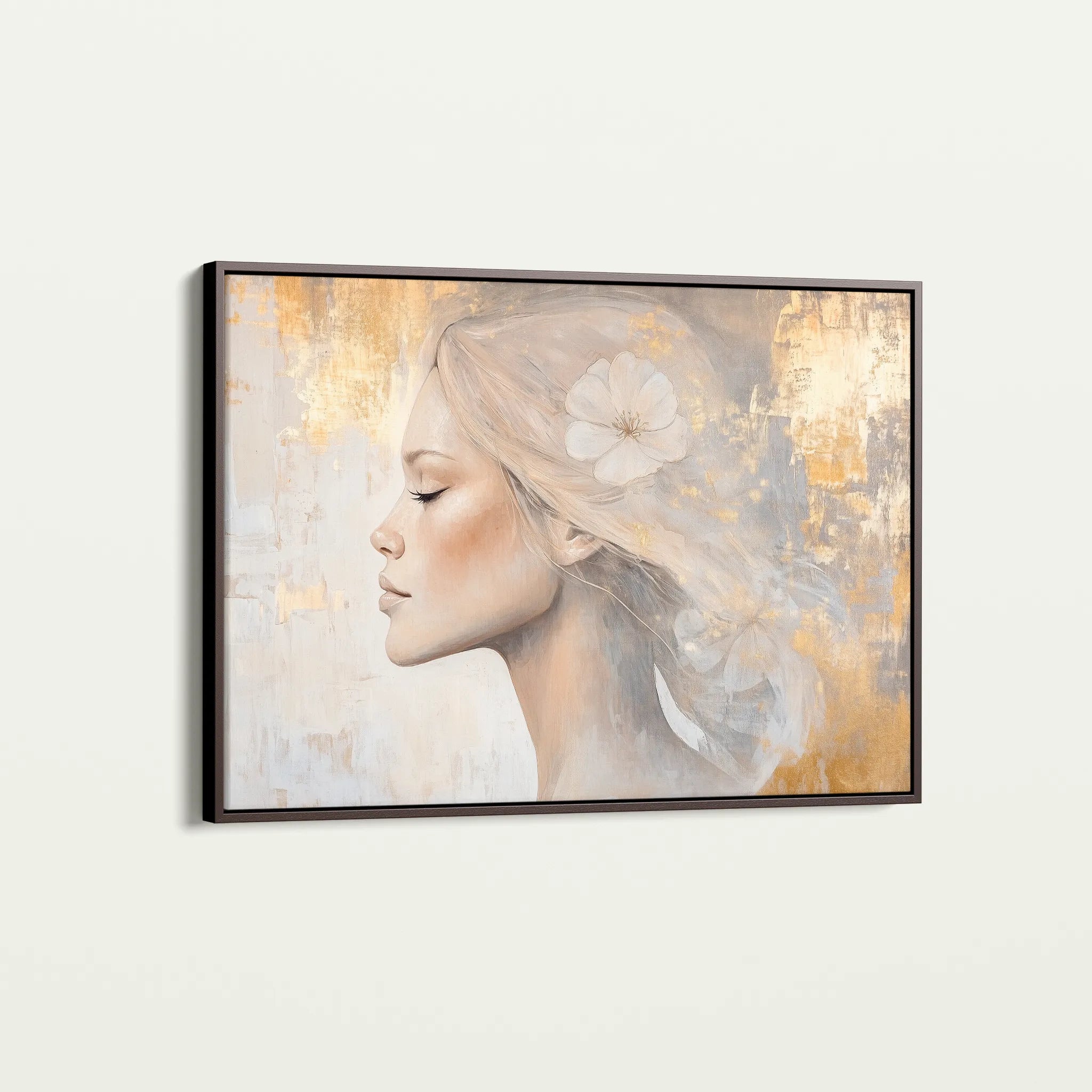 Portrait 186 Canvas Art 18" x 24" / 45 x 60 cm / Black
