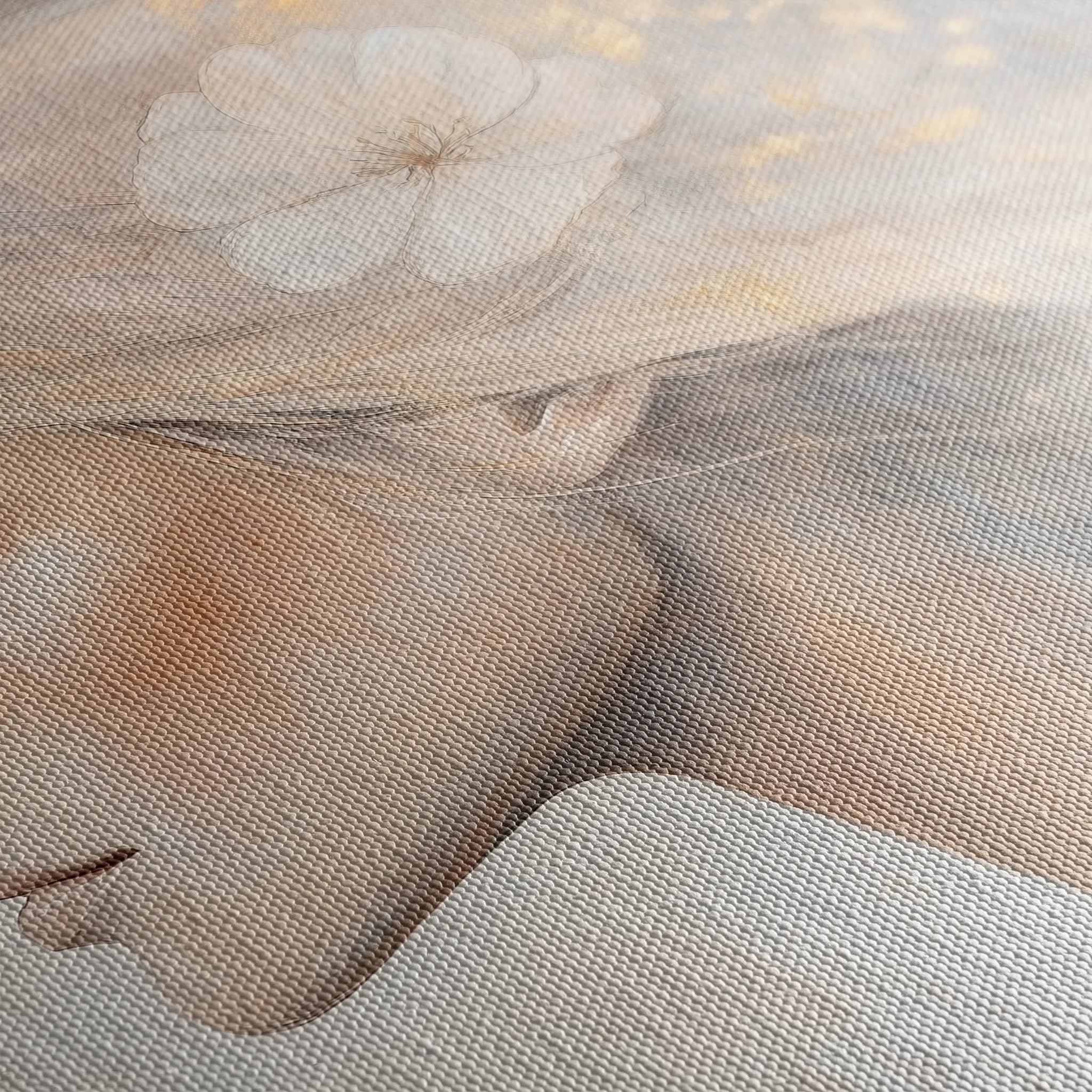 Portrait 186 Canvas Art 18" x 24" / 45 x 60 cm / Black