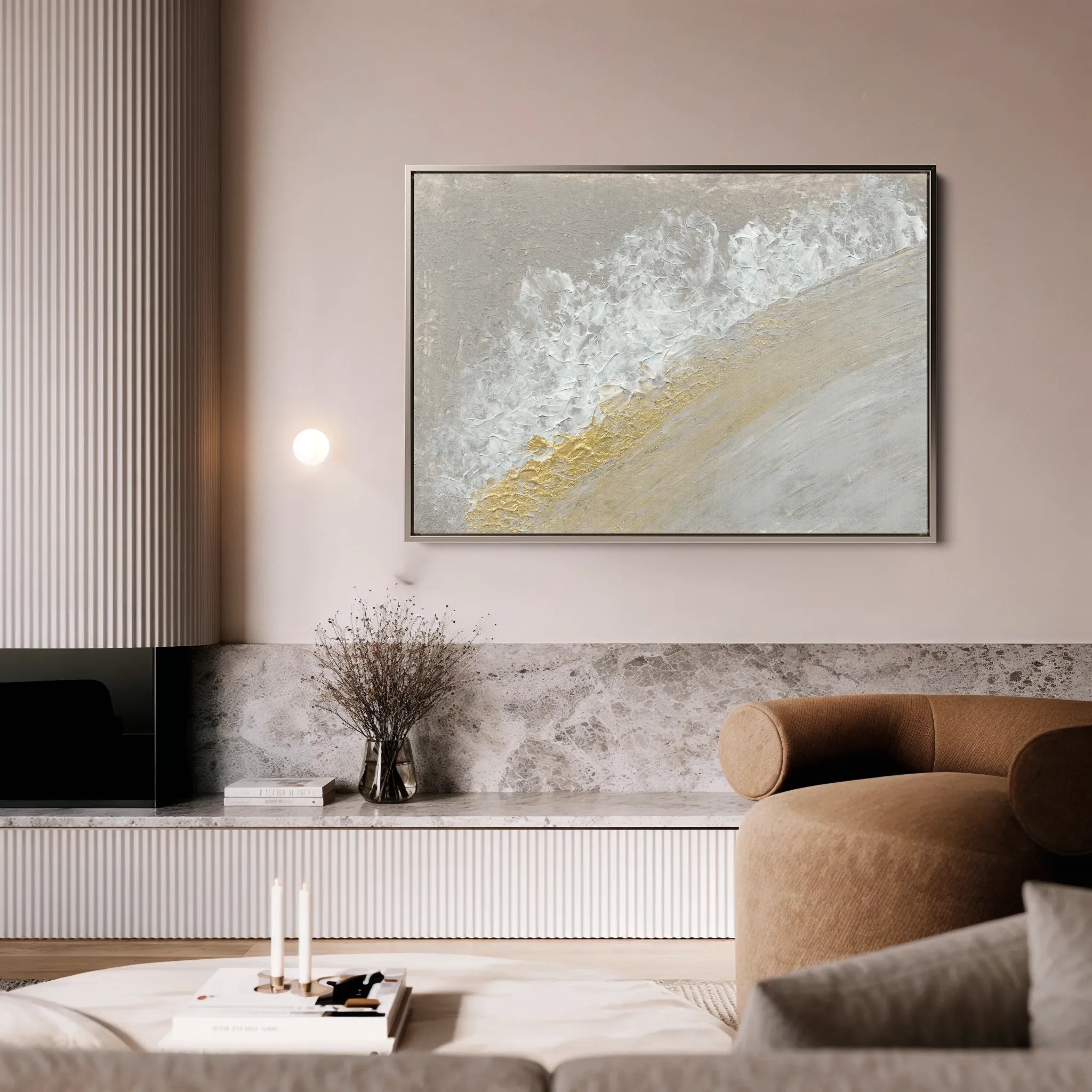 Abstract 187 Canvas Art 18" x 24" / 45 x 60 cm / Black