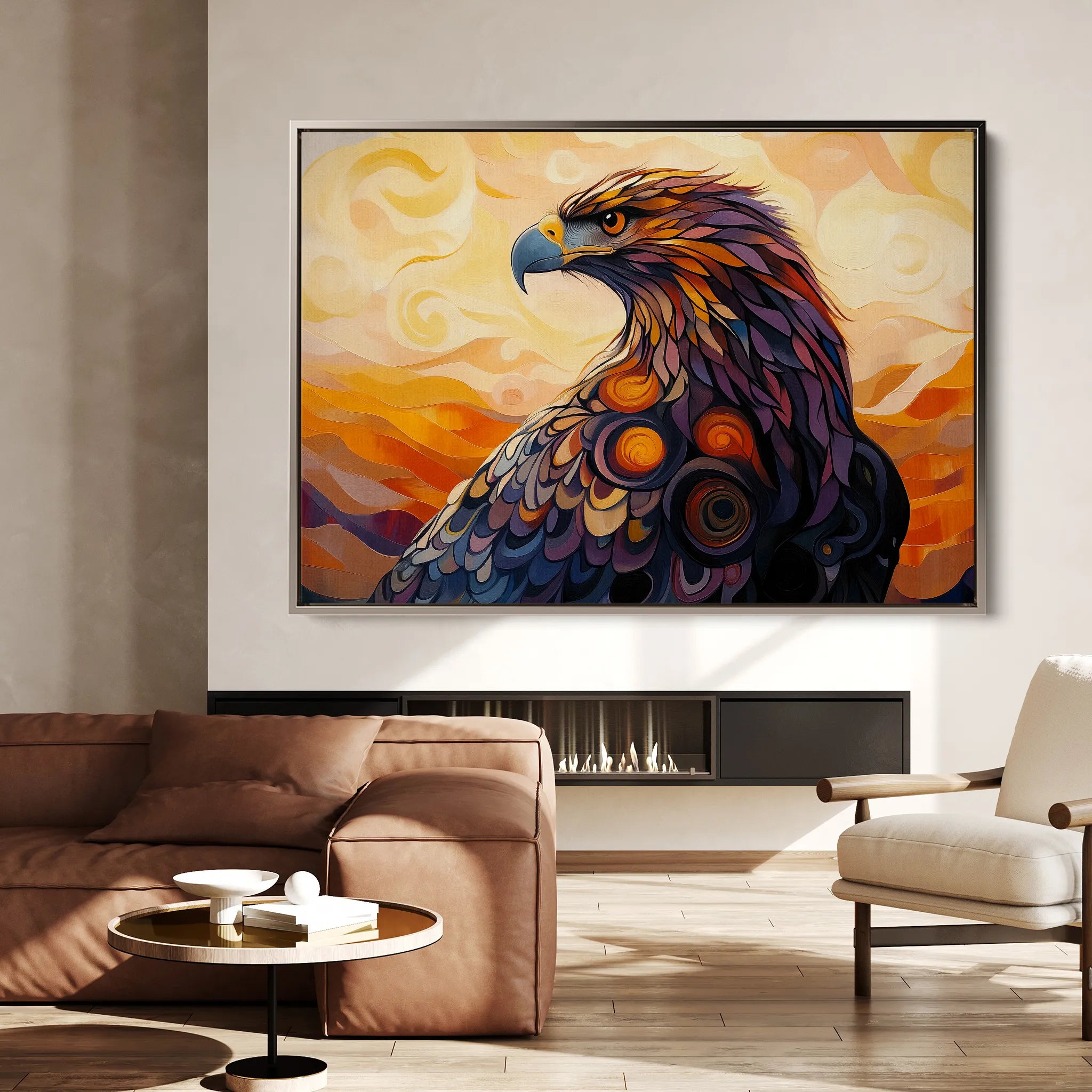 Animals 187 Canvas Art 18" x 24" / 45 x 60 cm / Black