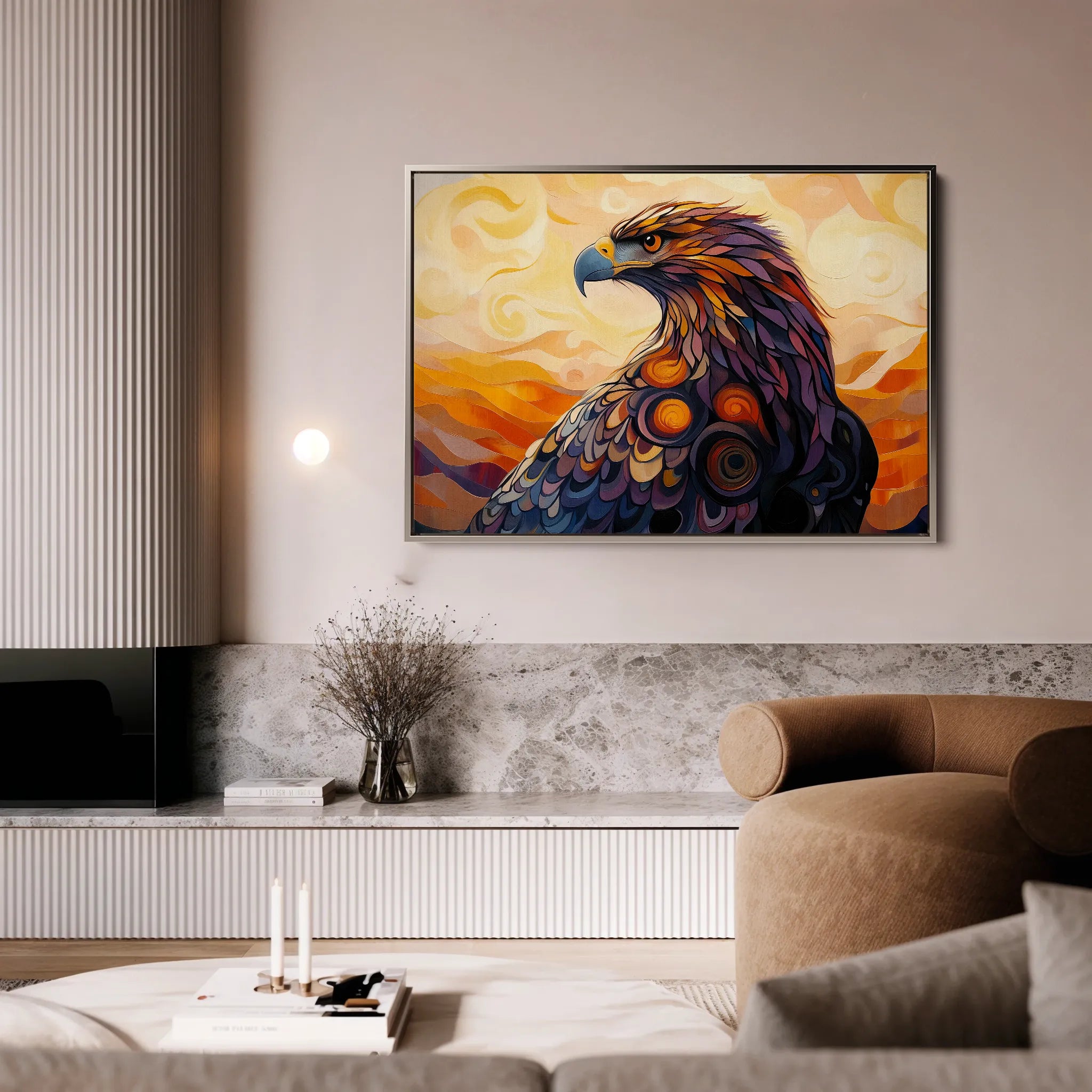 Animals 187 Canvas Art 18" x 24" / 45 x 60 cm / Black