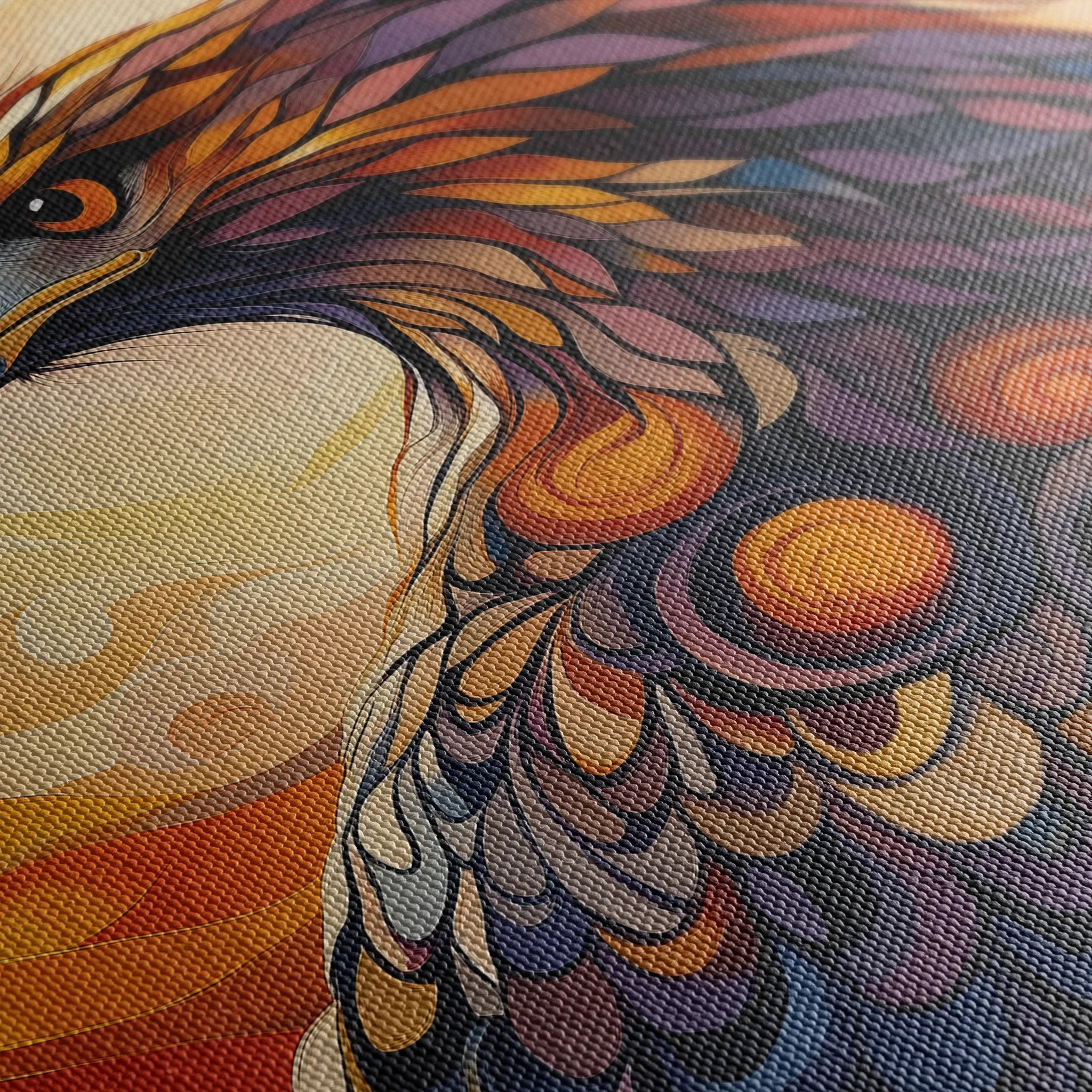 Animals 187 Canvas Art 18" x 24" / 45 x 60 cm / Black