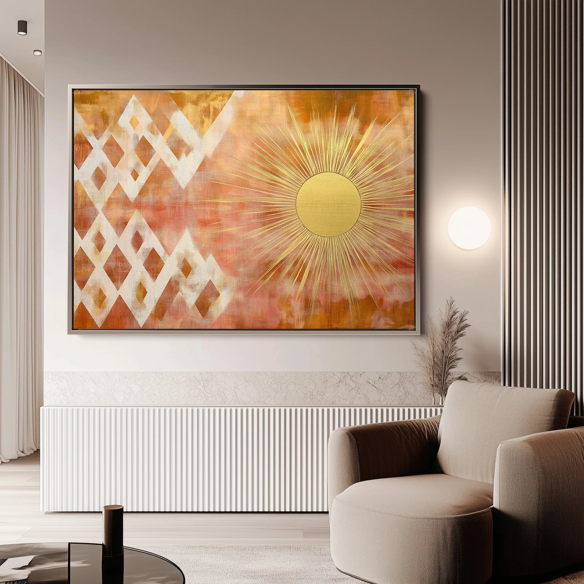 Boho 187 Canvas Art 18" x 24" / 45 x 60 cm / Black