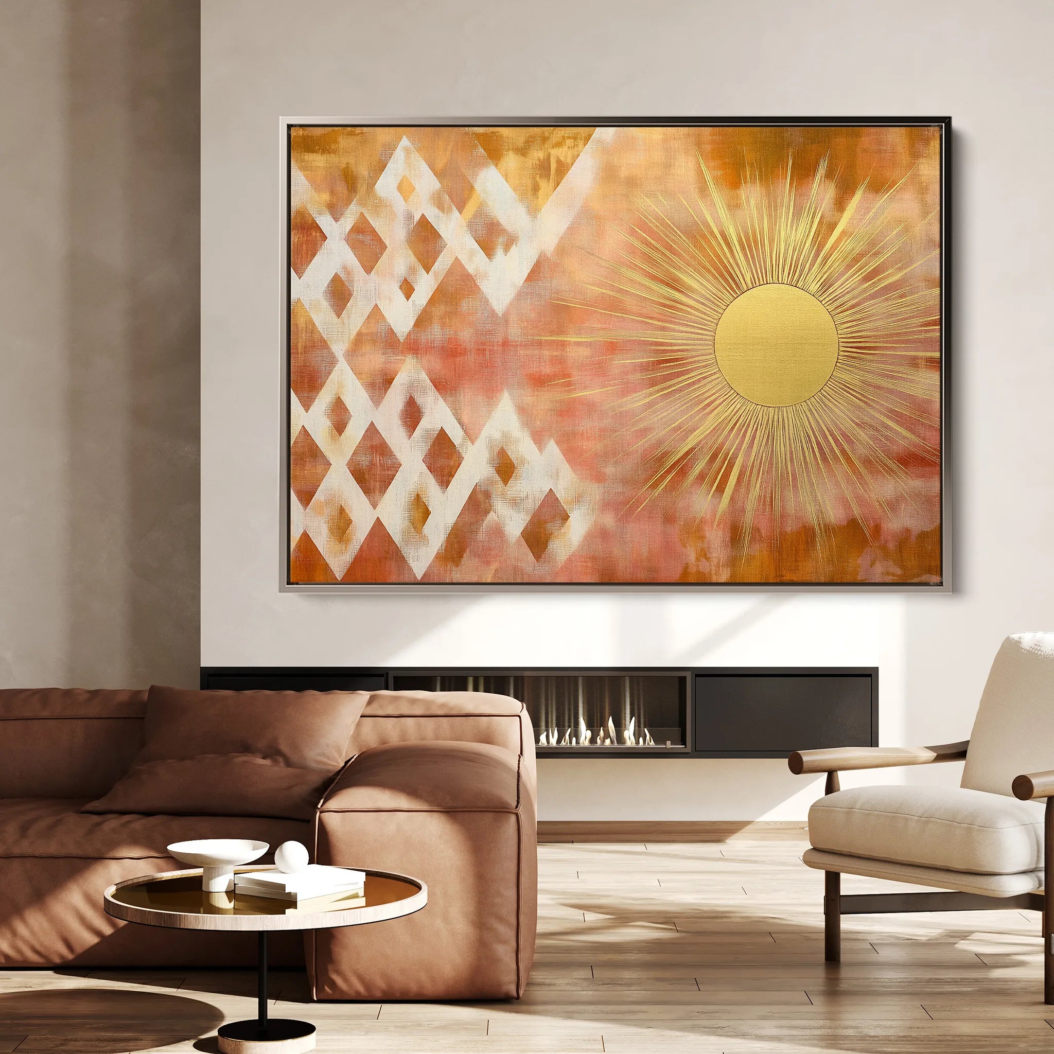 Boho 187 Canvas Art 18" x 24" / 45 x 60 cm / Black