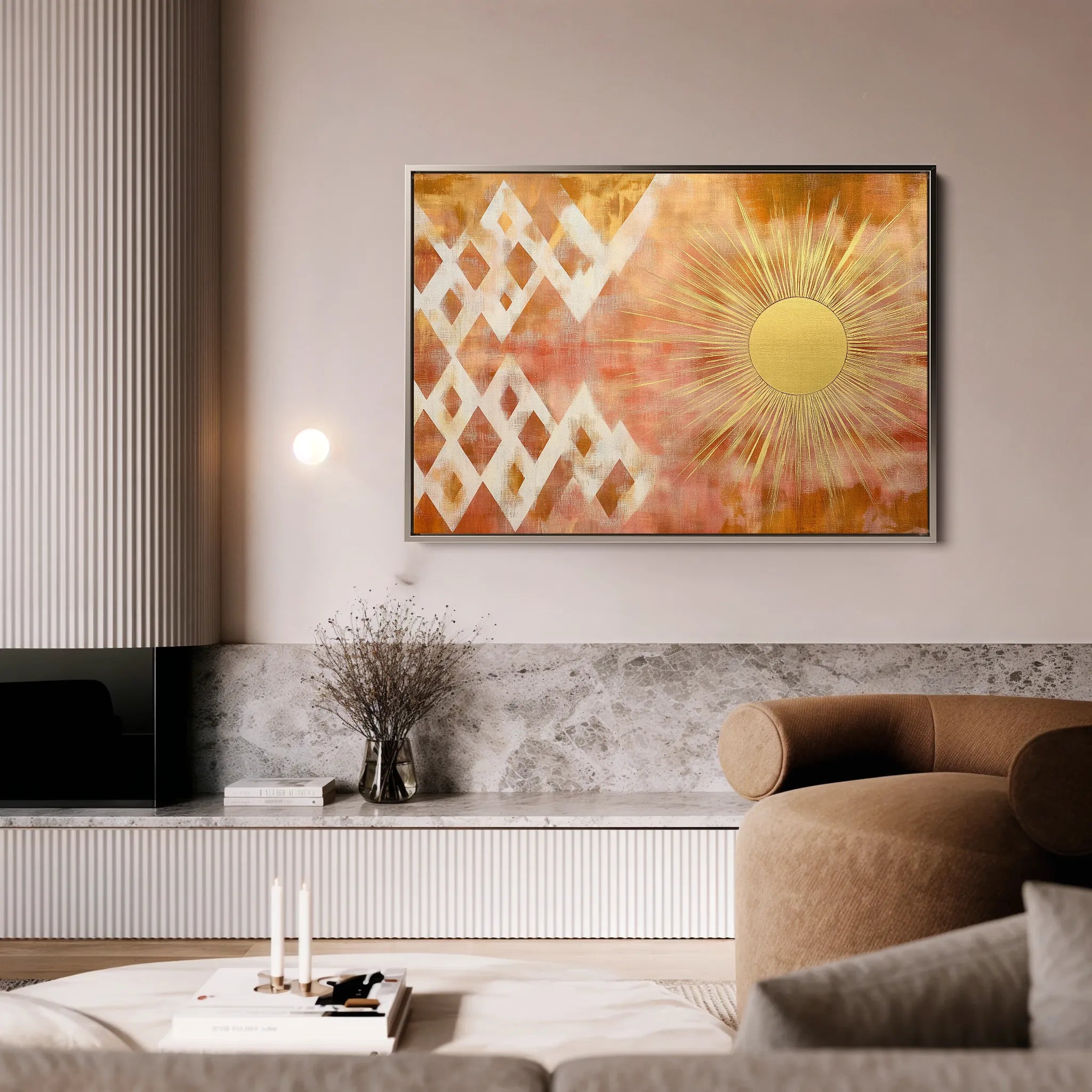 Boho 187 Canvas Art 18" x 24" / 45 x 60 cm / Black