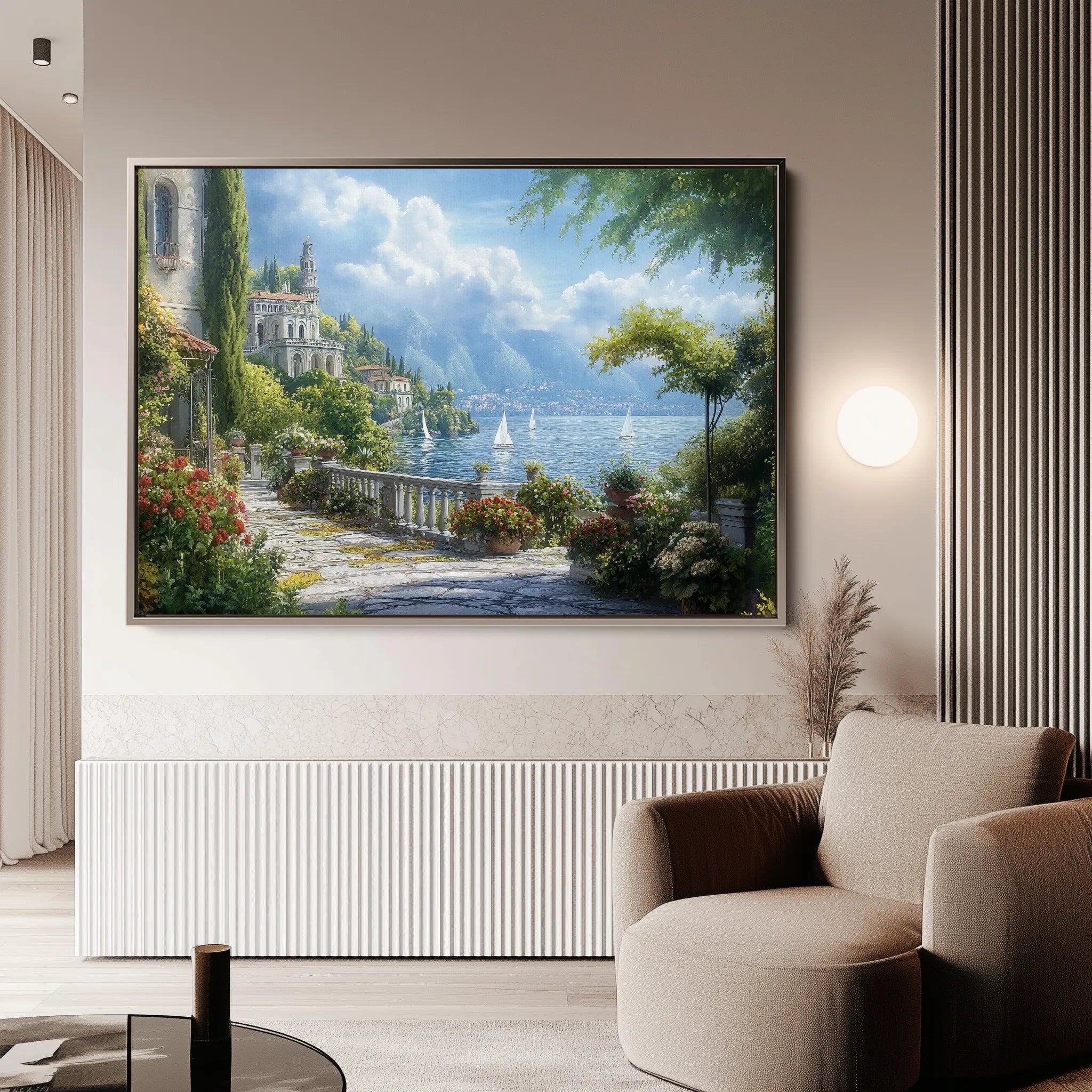 Landscape 187 Canvas Art 18" x 24" / 45 x 60 cm / Black