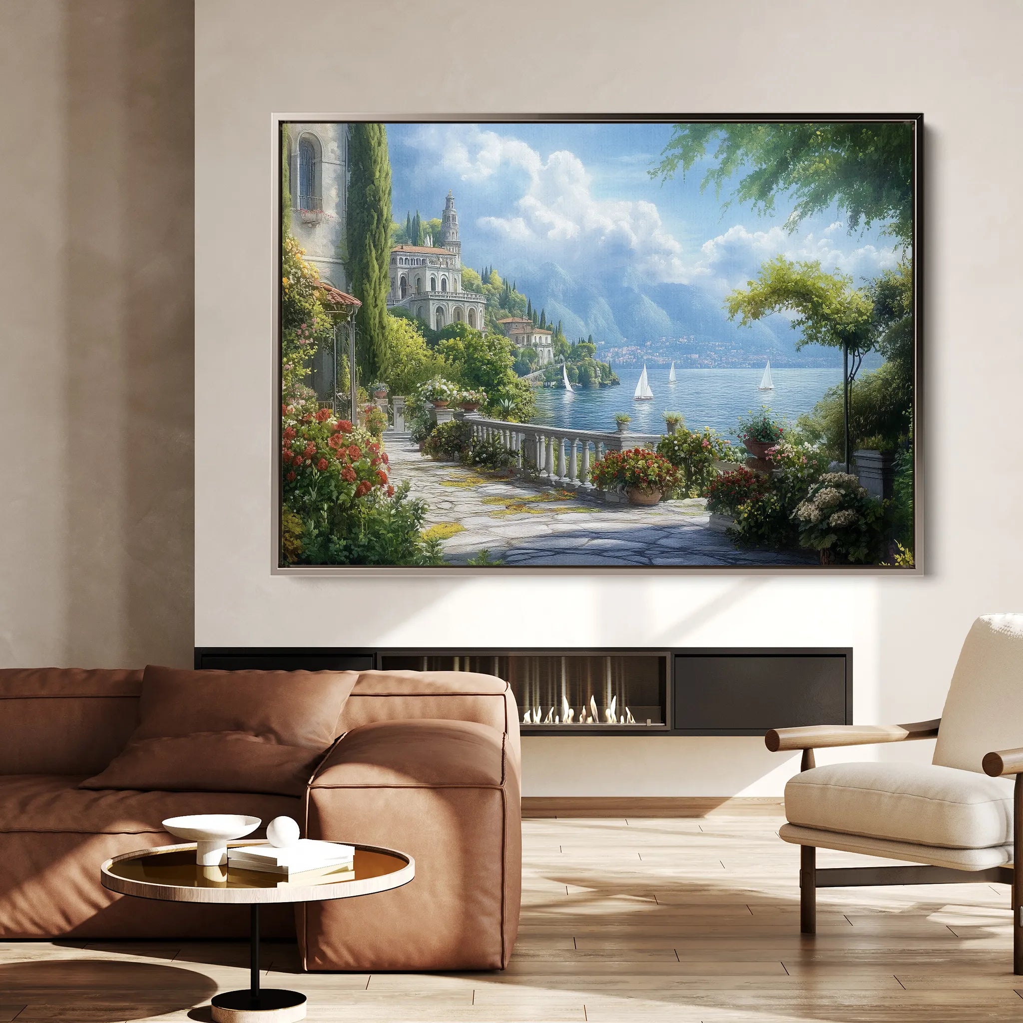 Landscape 187 Canvas Art 18" x 24" / 45 x 60 cm / Black