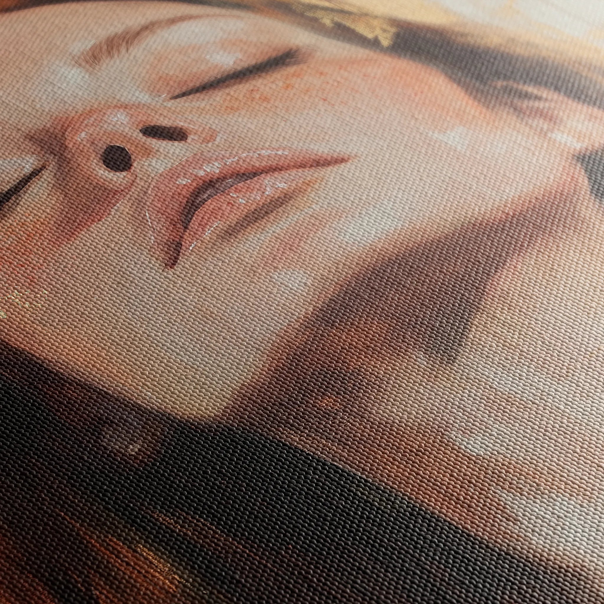 Portrait 187 Canvas Art 18" x 24" / 45 x 60 cm / Black