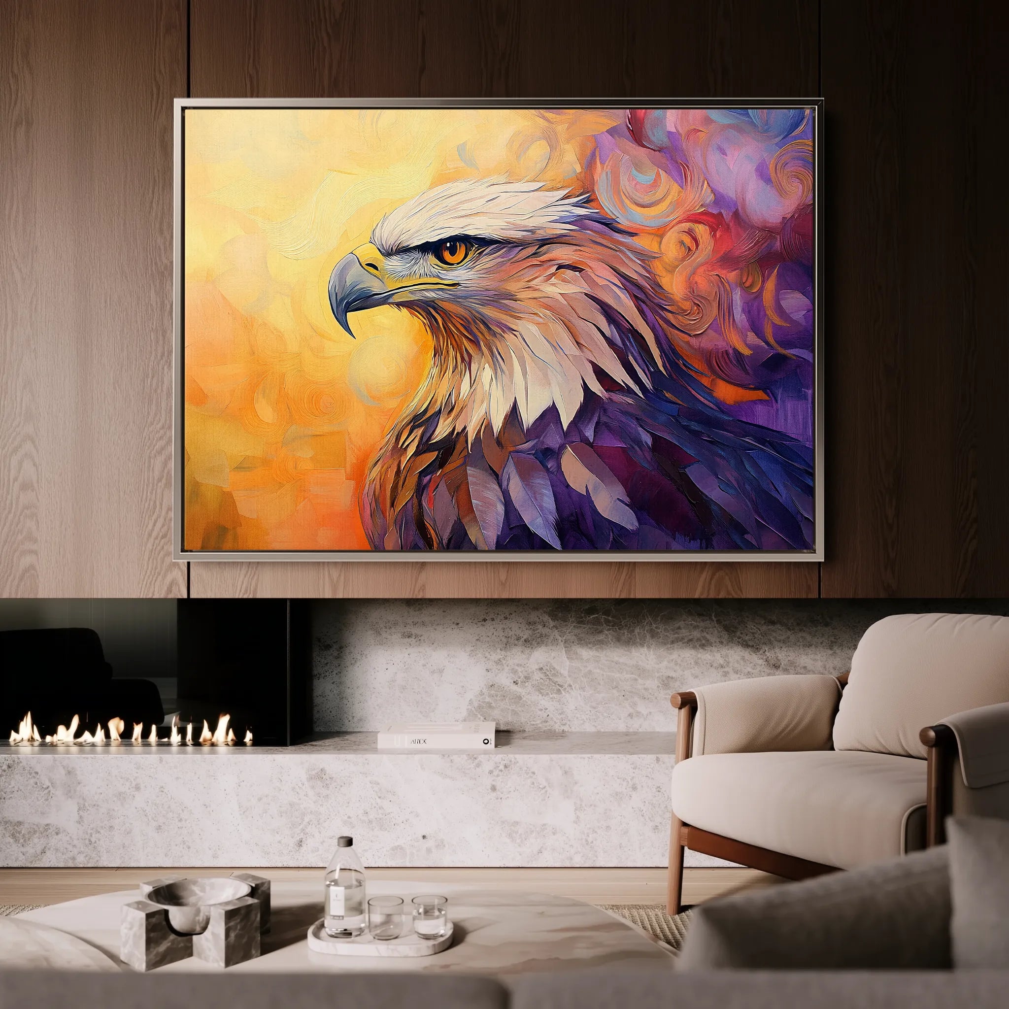 Animals 188 Canvas Art 18" x 24" / 45 x 60 cm / Black