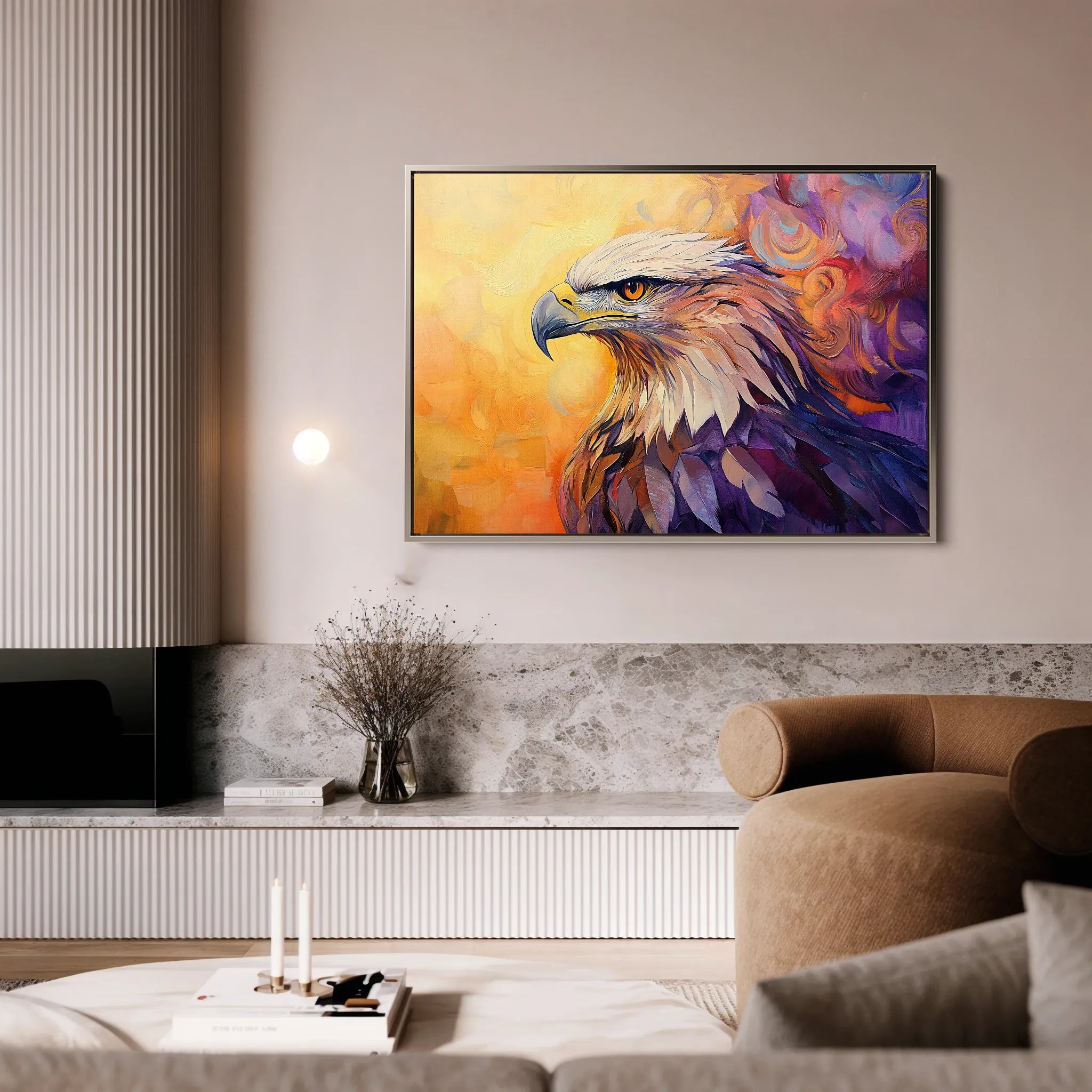 Animals 188 Canvas Art 18" x 24" / 45 x 60 cm / Black