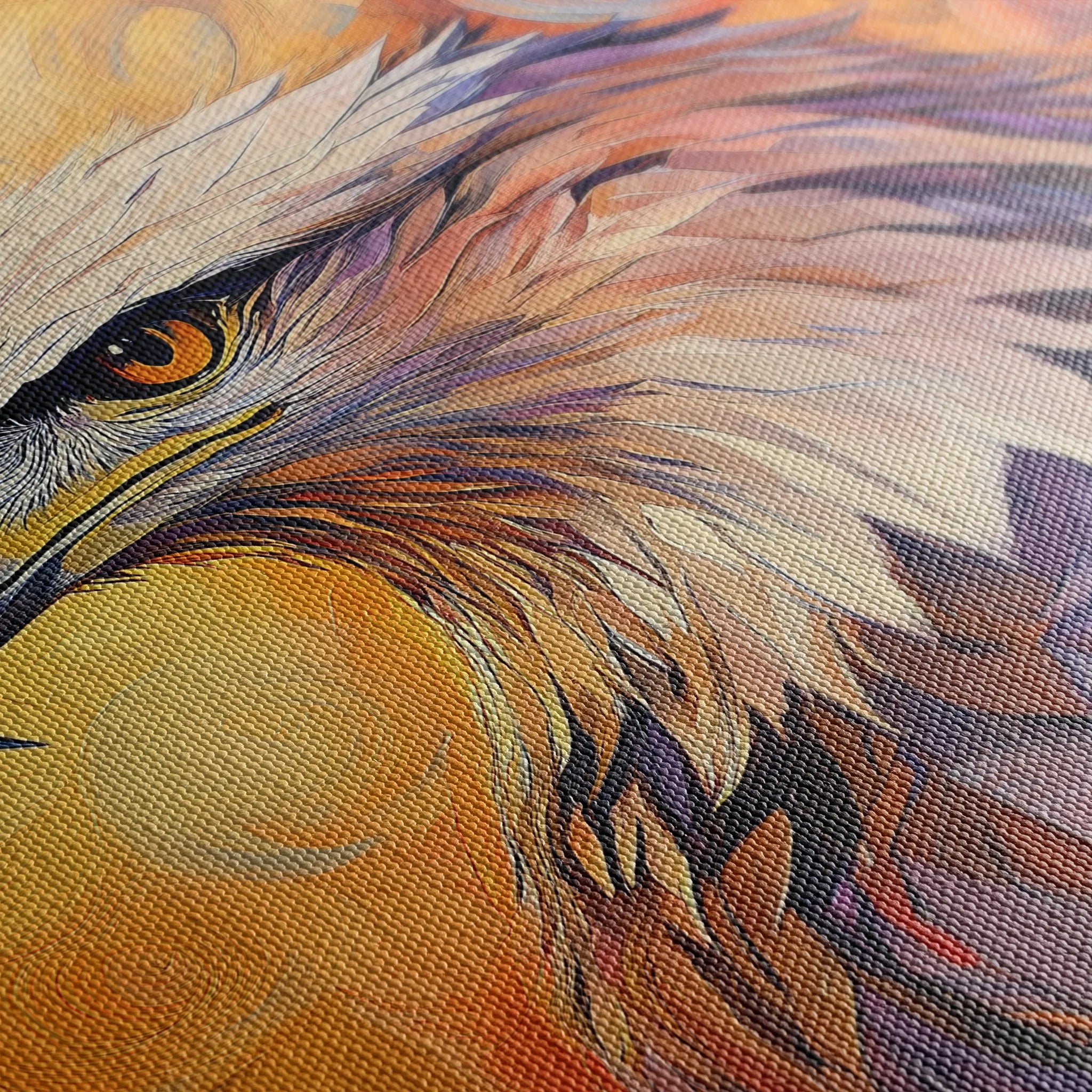 Animals 188 Canvas Art 18" x 24" / 45 x 60 cm / Black