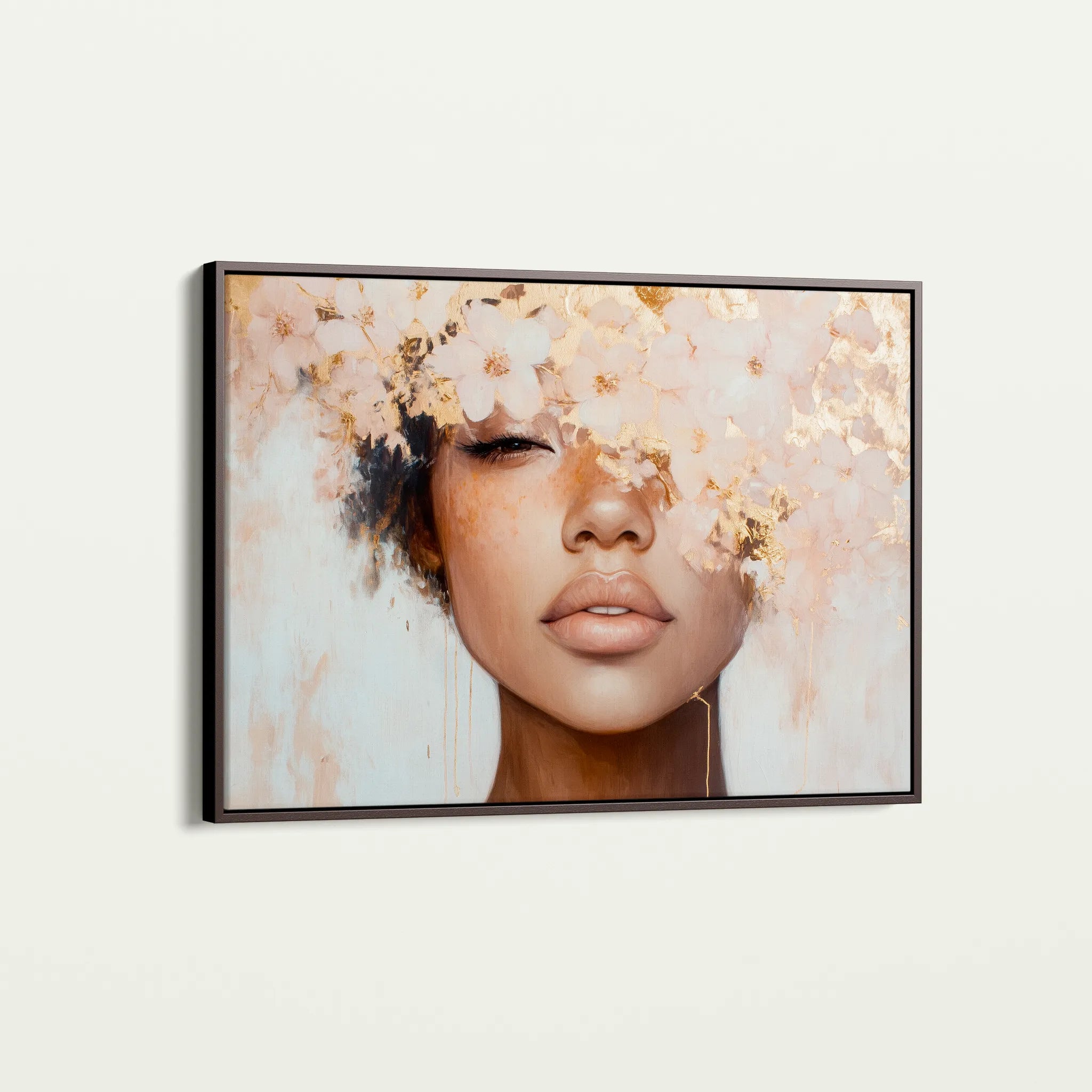 Portrait 188 Canvas Art 18" x 24" / 45 x 60 cm / Black