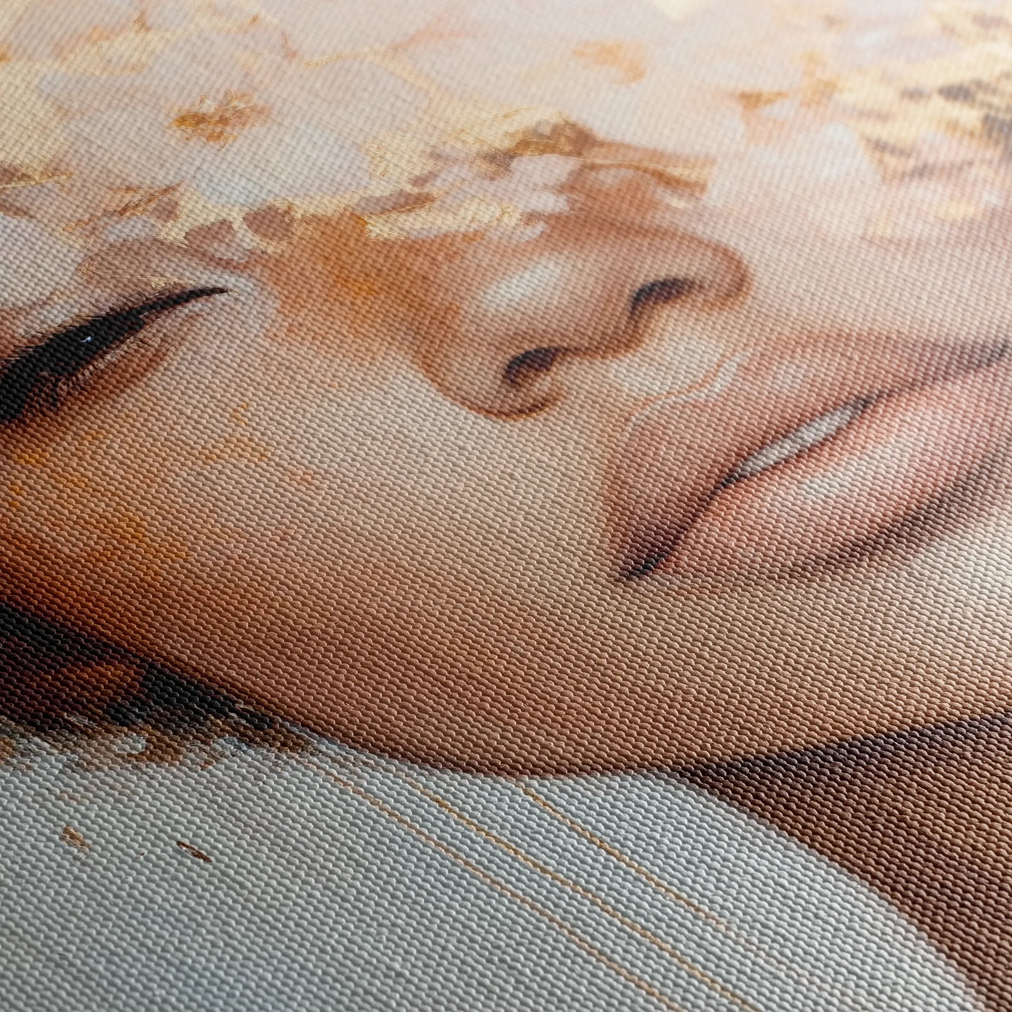 Portrait 188 Canvas Art 18" x 24" / 45 x 60 cm / Black