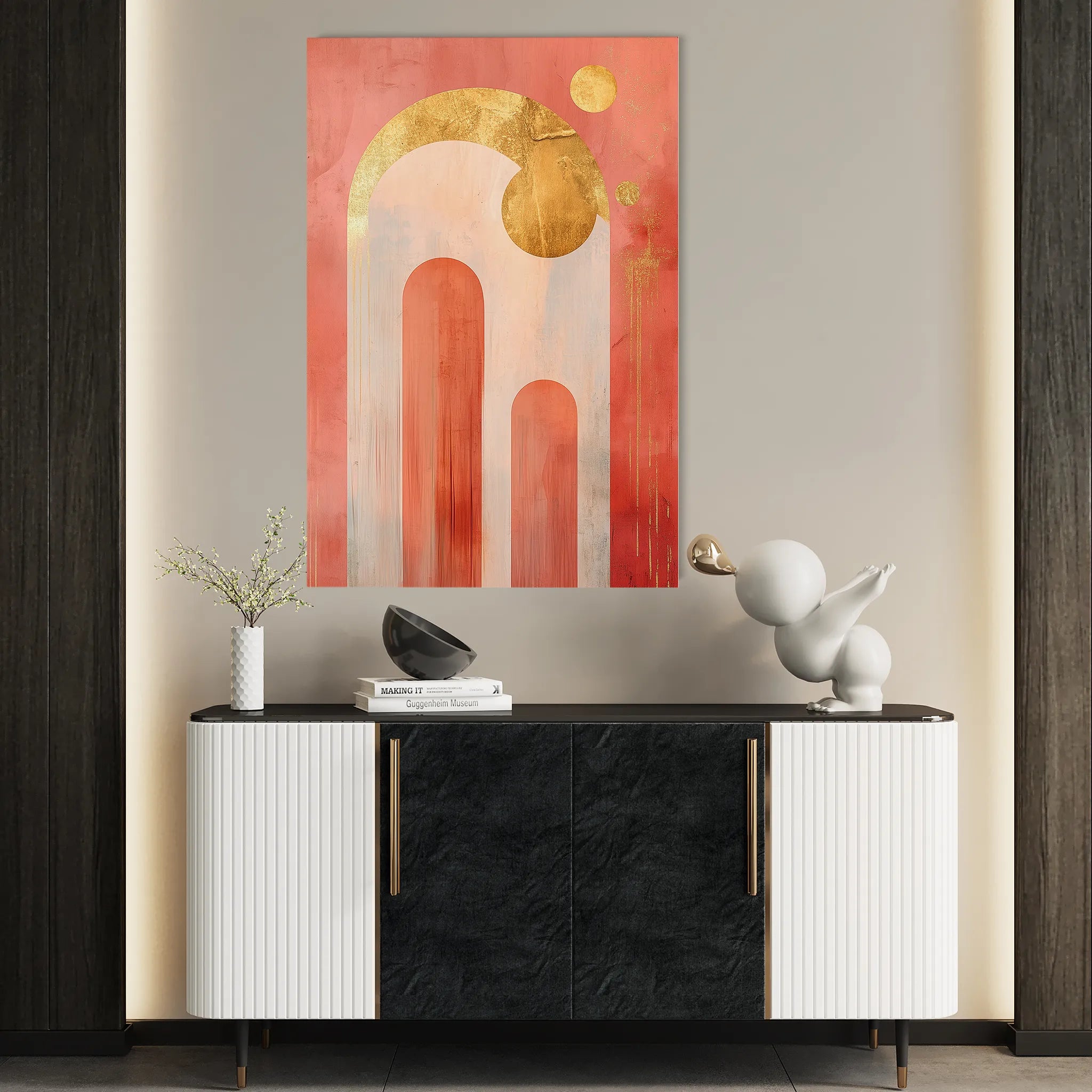 Boho 189 Canvas Art 18" x 24" / 45 x 60 cm / Black