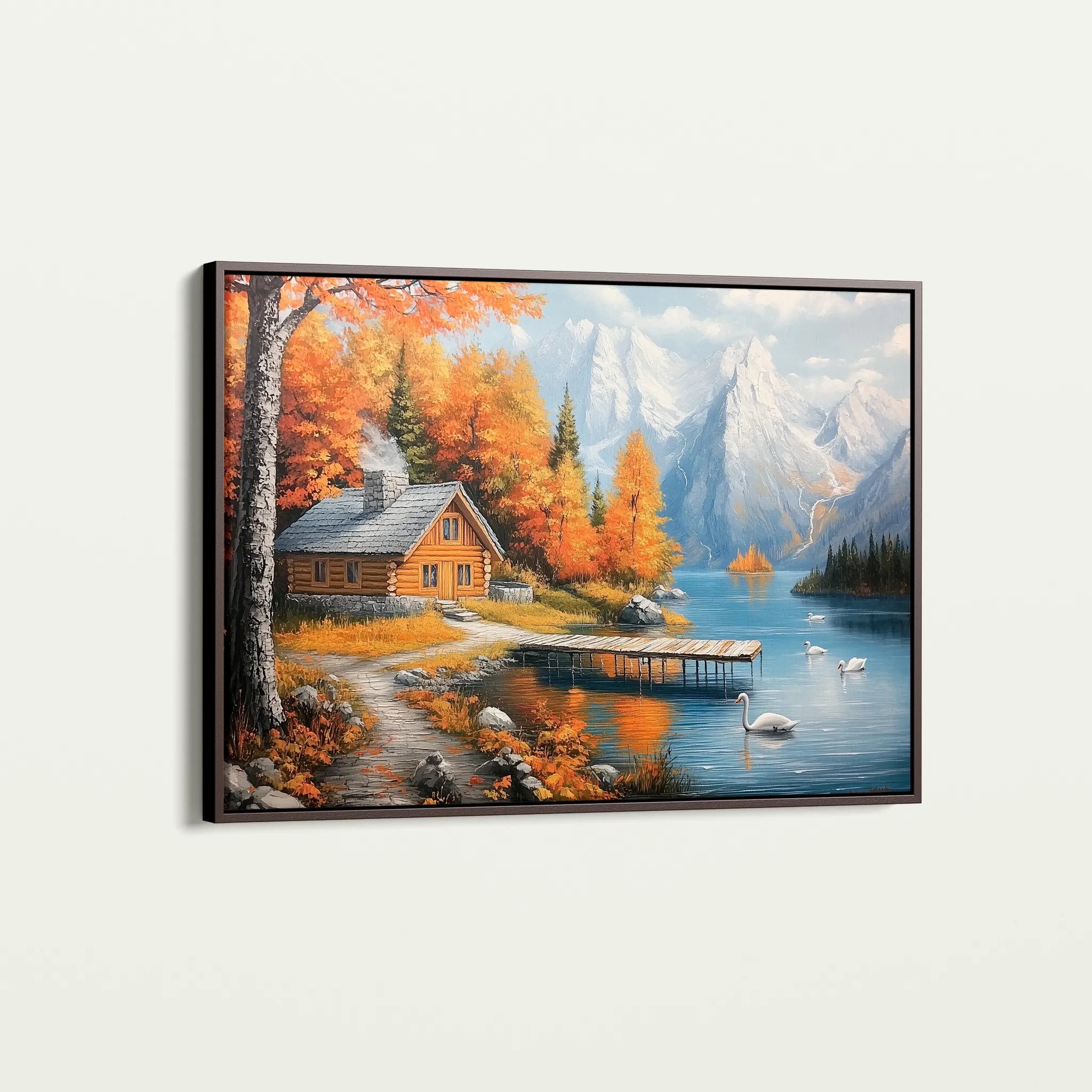 Landscape 189 Canvas Art 18" x 24" / 45 x 60 cm / Black