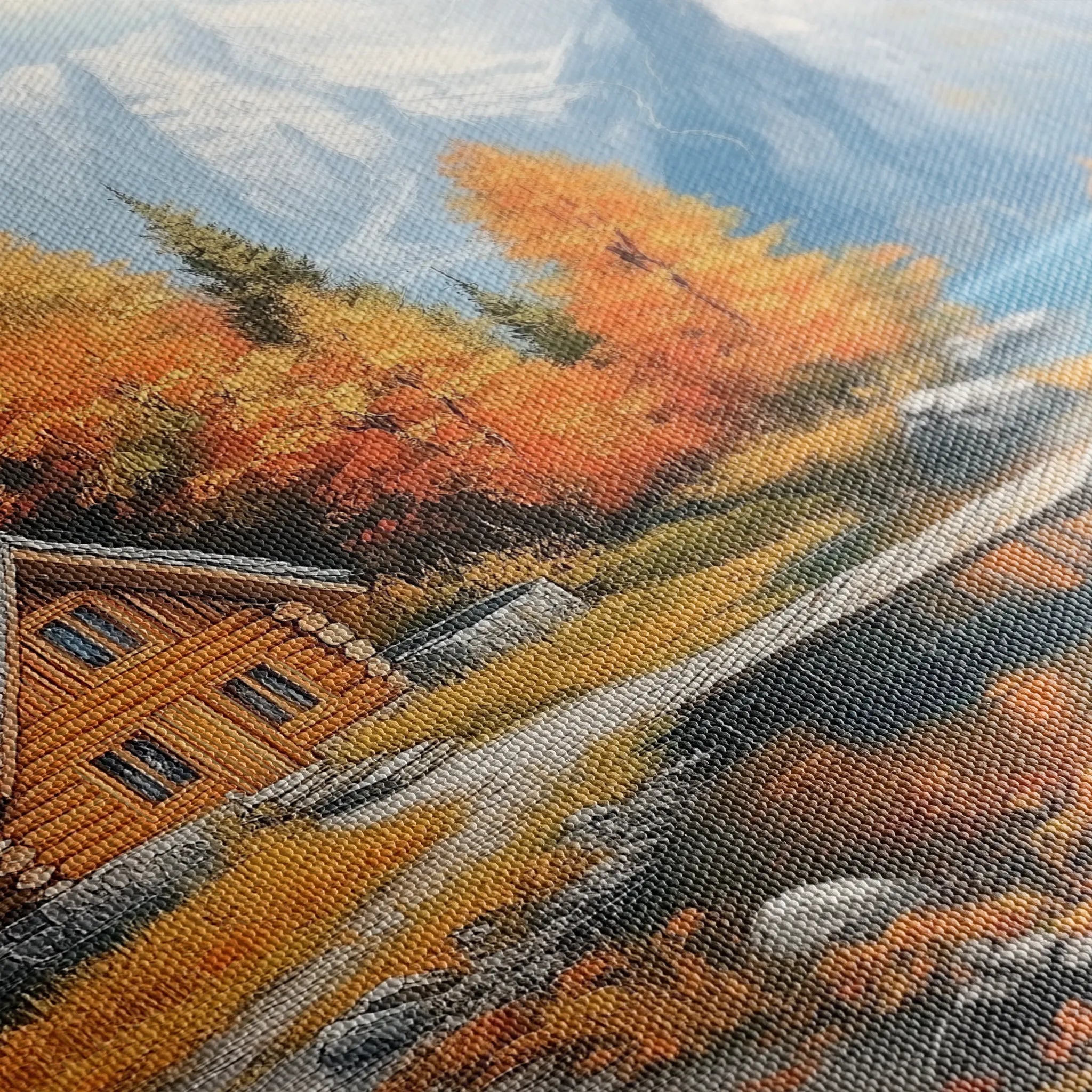 Landscape 189 Canvas Art 18" x 24" / 45 x 60 cm / Black