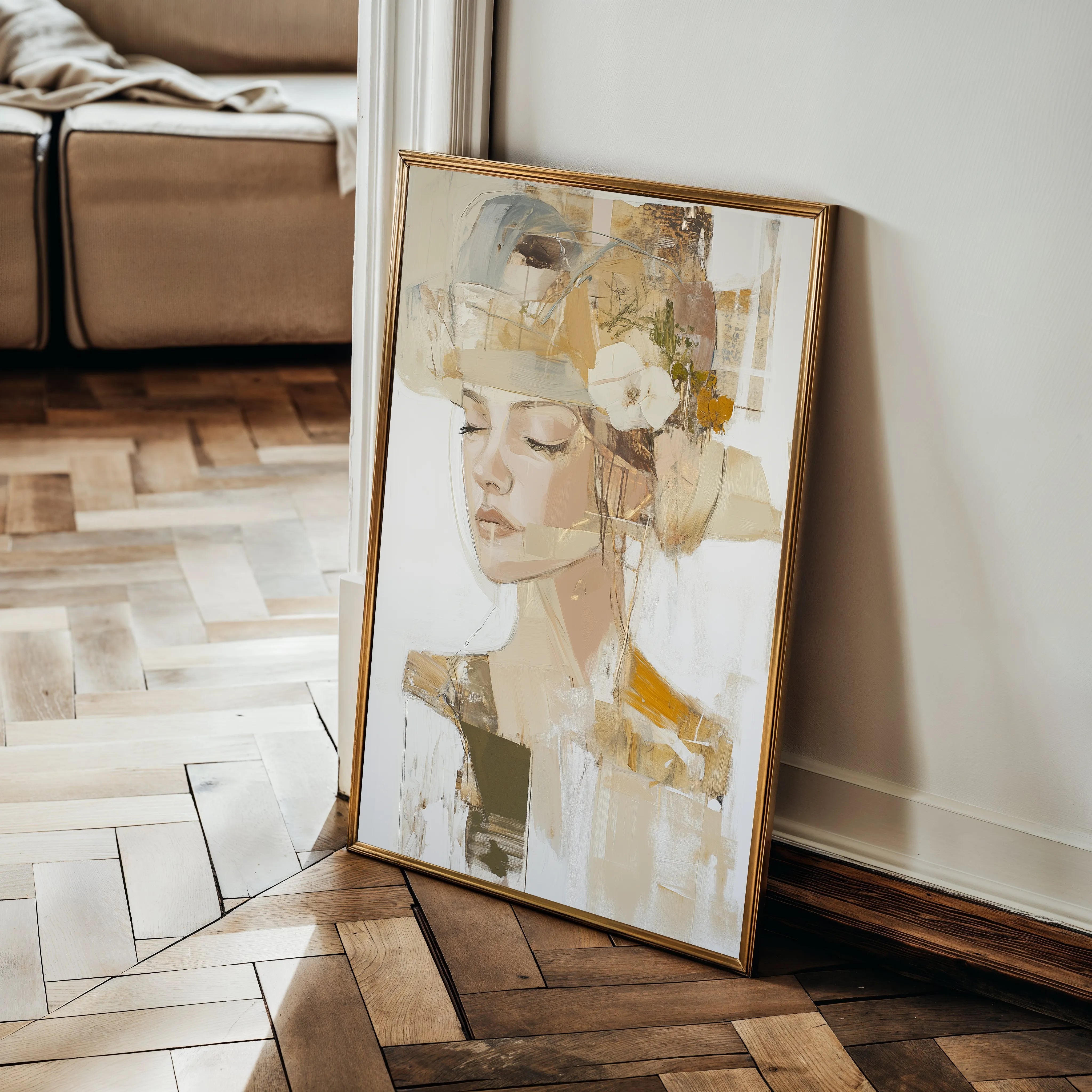 Portrait 189 Canvas Art 18" x 24" / 45 x 60 cm / Black