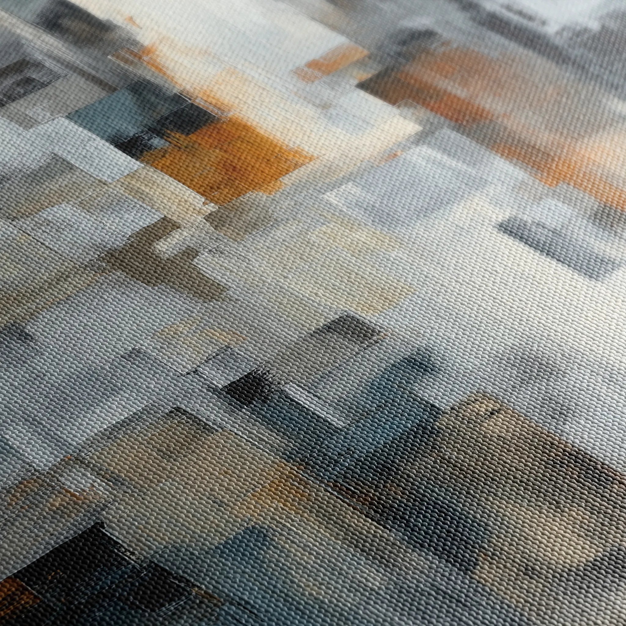 Abstract 1890 Canvas Art 18" x 24" / 45 x 60 cm / Black