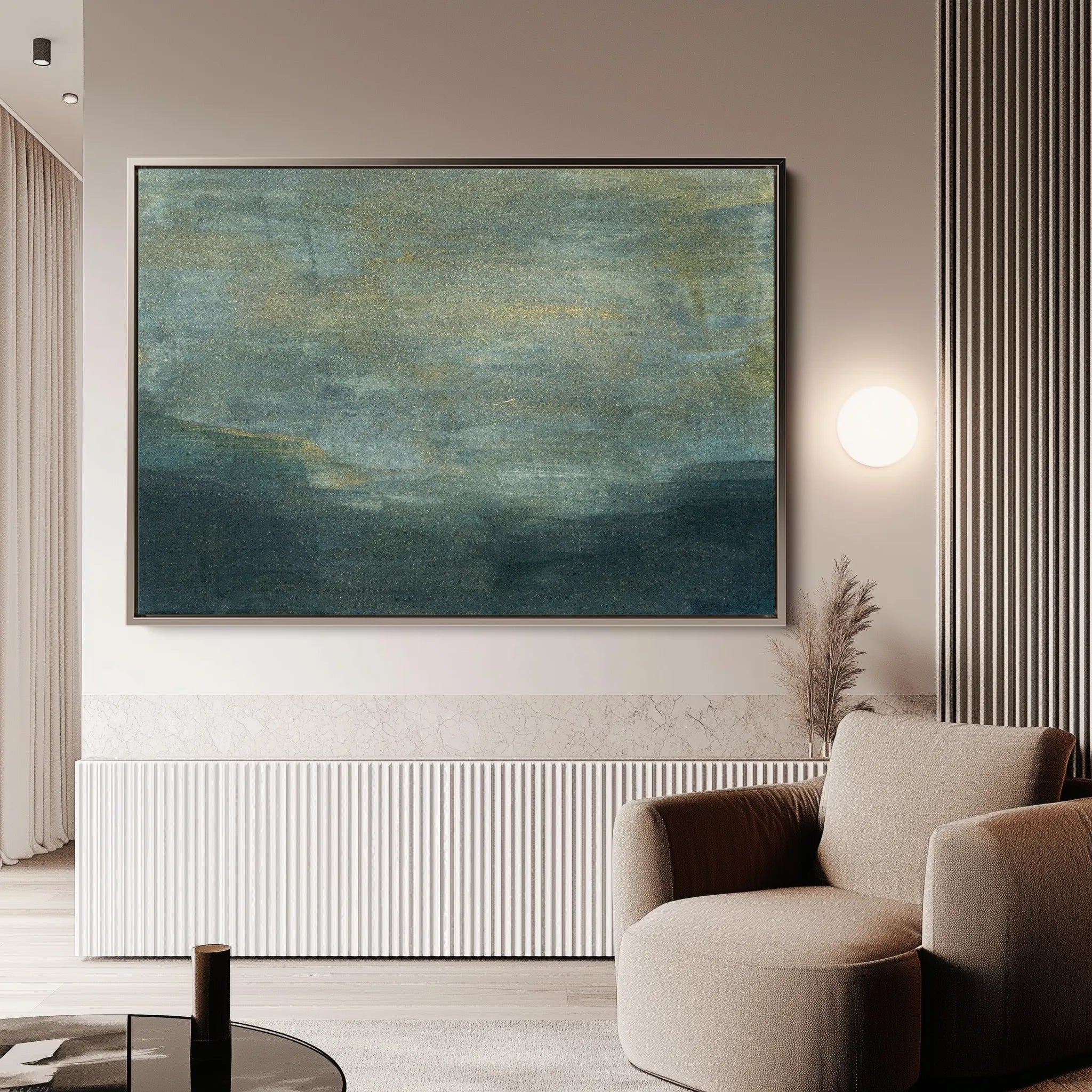 Abstract 190 Canvas Art 18" x 24" / 45 x 60 cm / Black