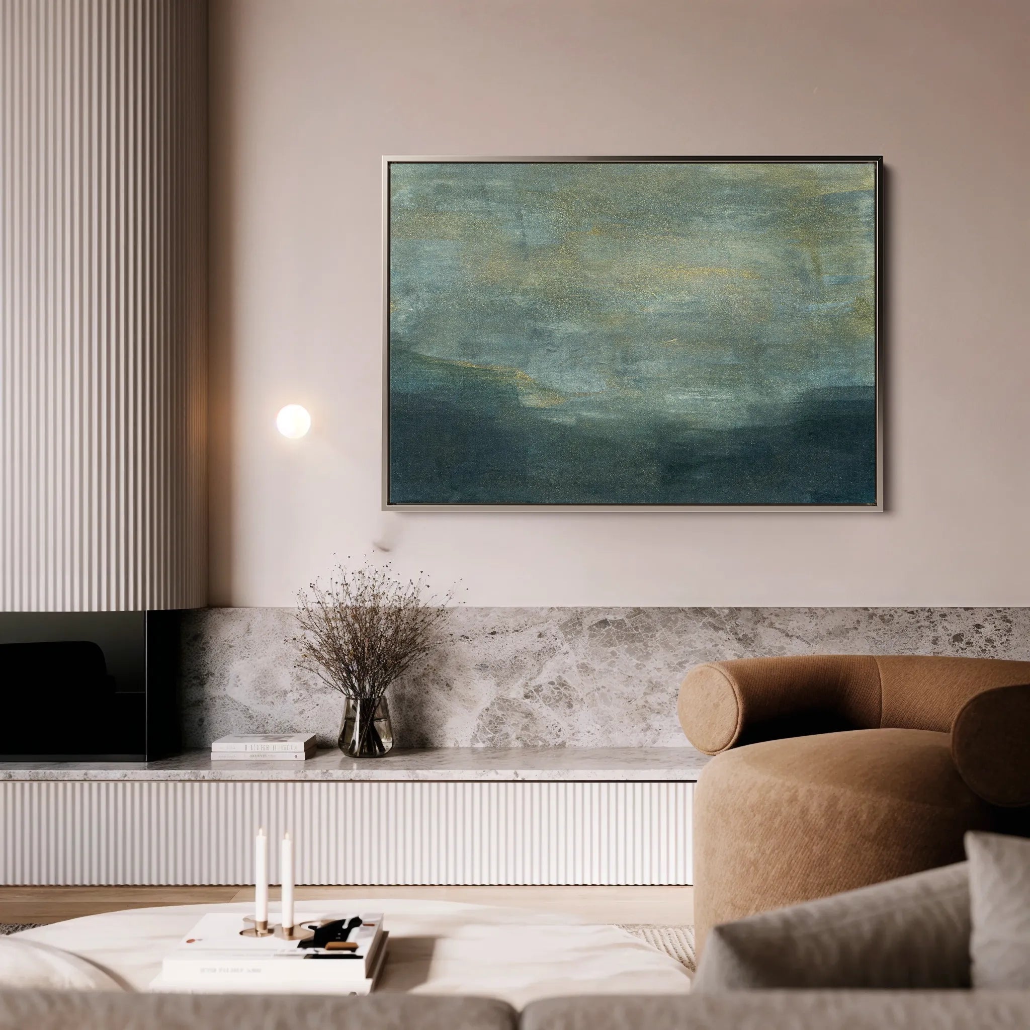Abstract 190 Canvas Art 18" x 24" / 45 x 60 cm / Black