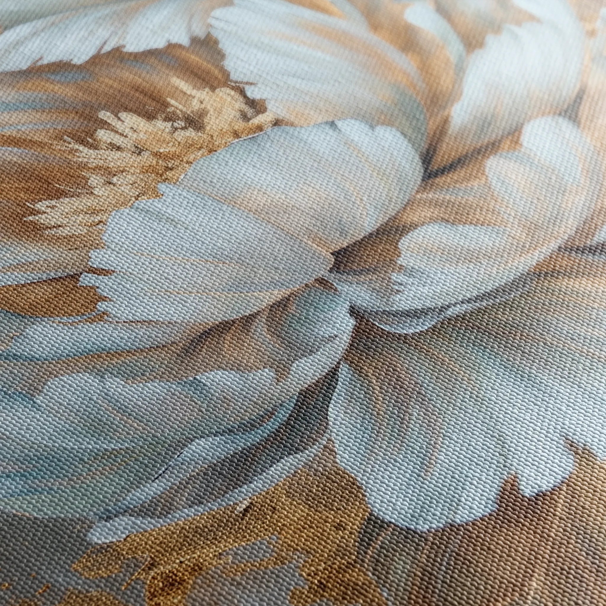 Floral 190 Canvas Art 18" x 24" / 45 x 60 cm / Black