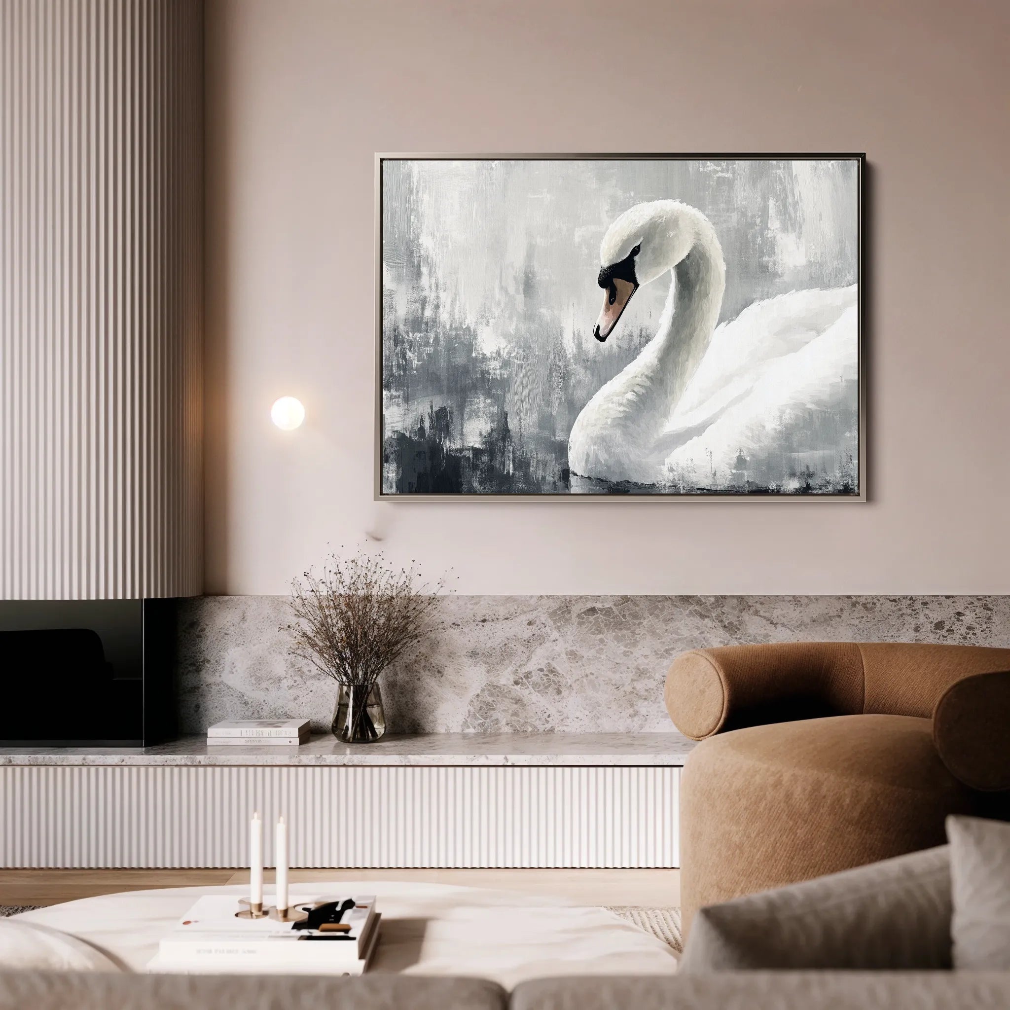 Animals 191 Canvas Art 18" x 24" / 45 x 60 cm / Black
