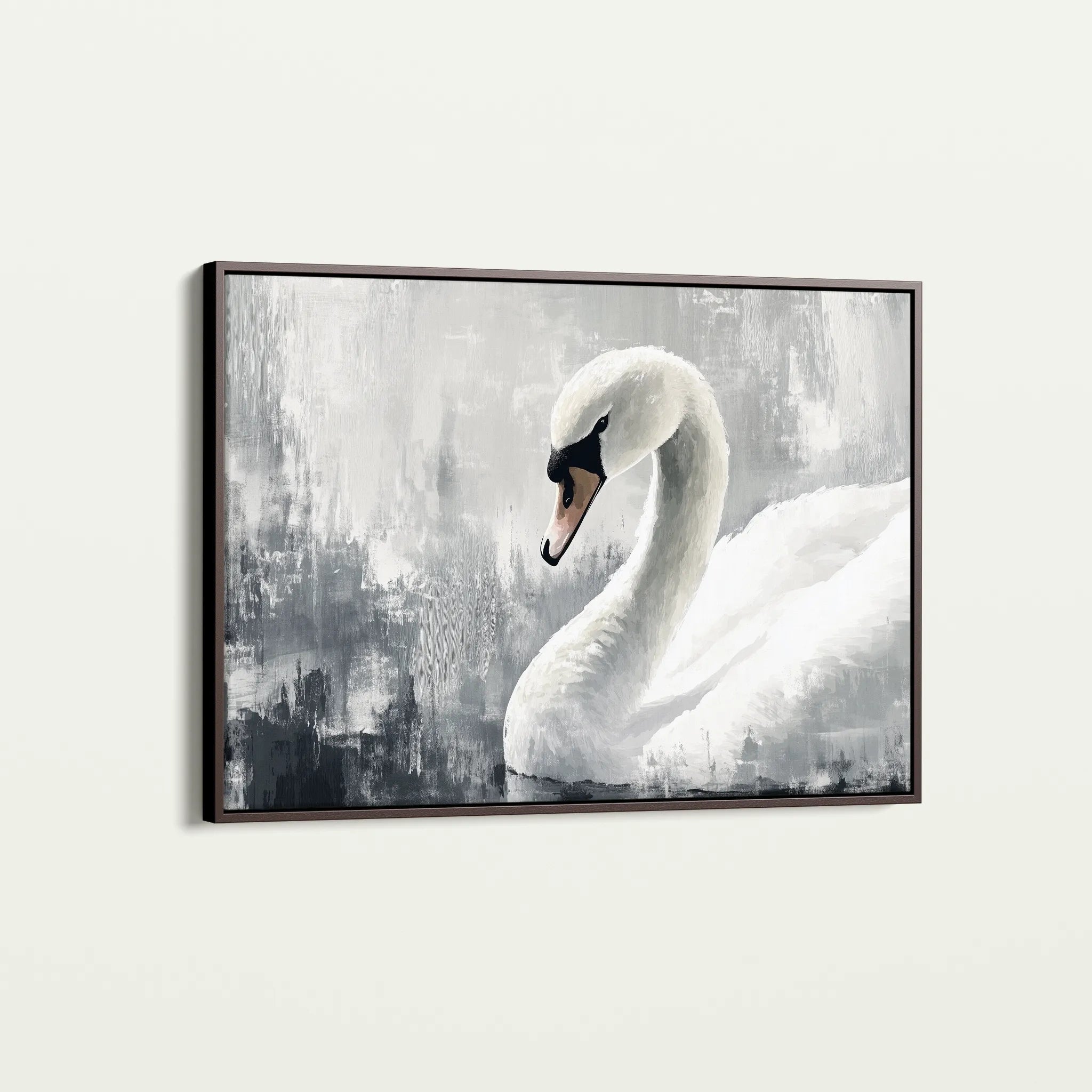 Animals 191 Canvas Art 18" x 24" / 45 x 60 cm / Black