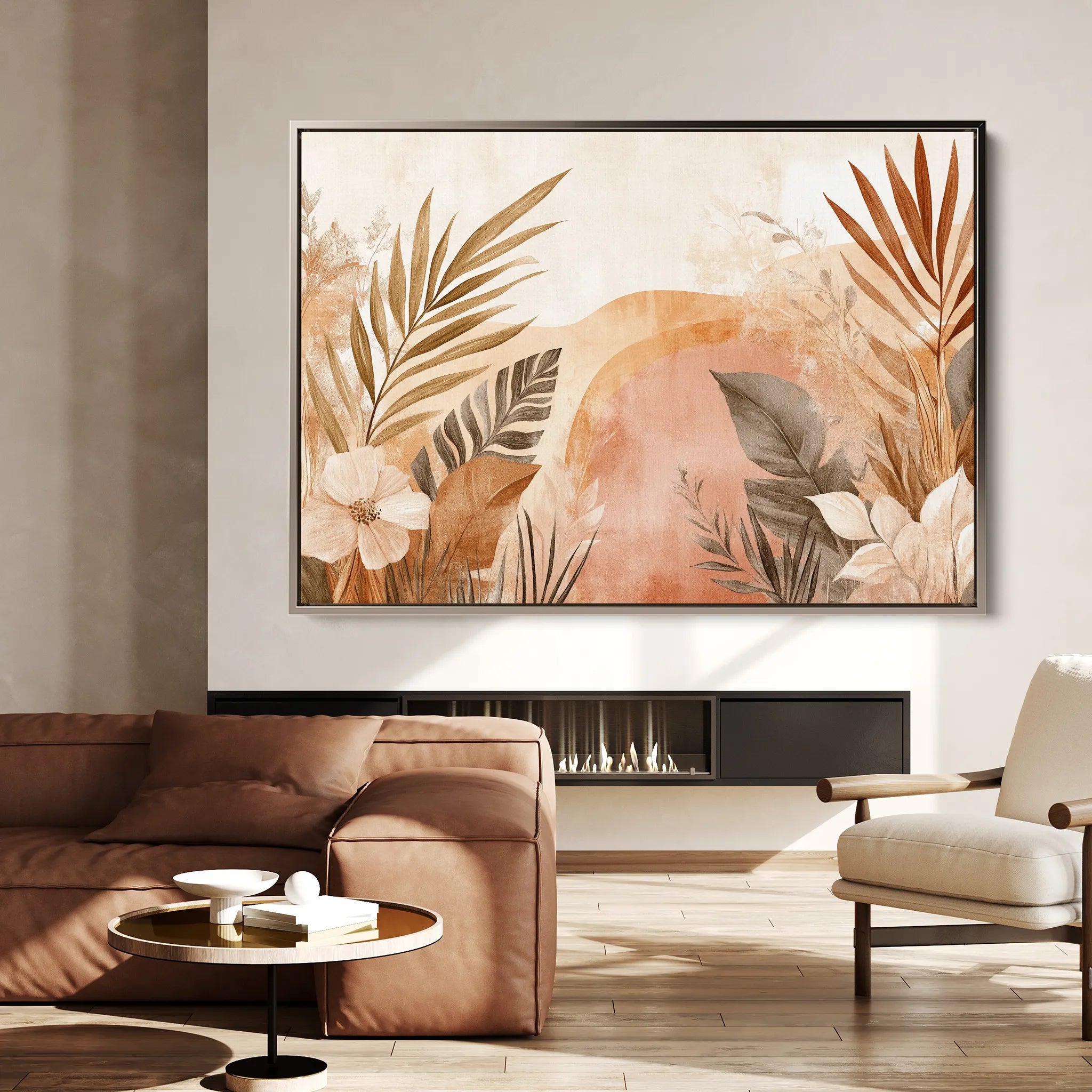 Boho 191 Canvas Art 18" x 24" / 45 x 60 cm / Black