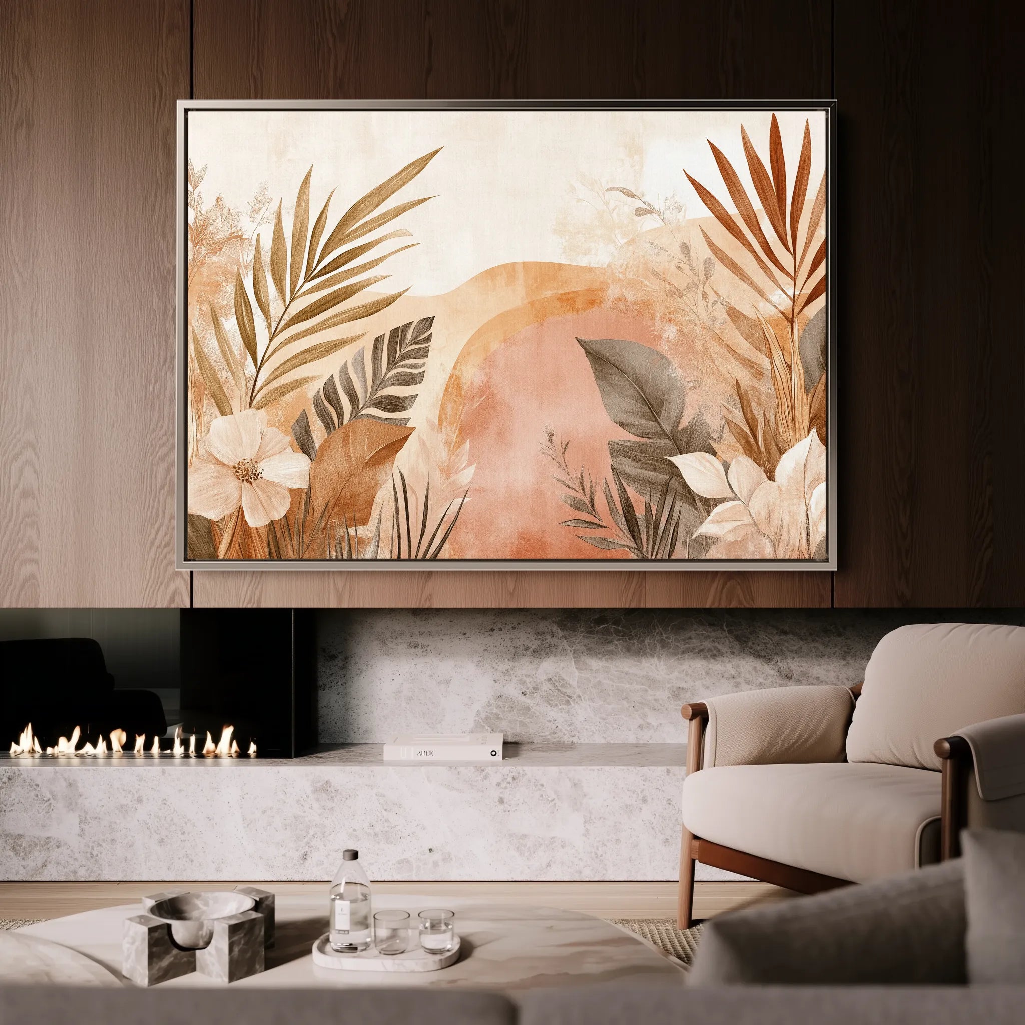Boho 191 Canvas Art 18" x 24" / 45 x 60 cm / Black
