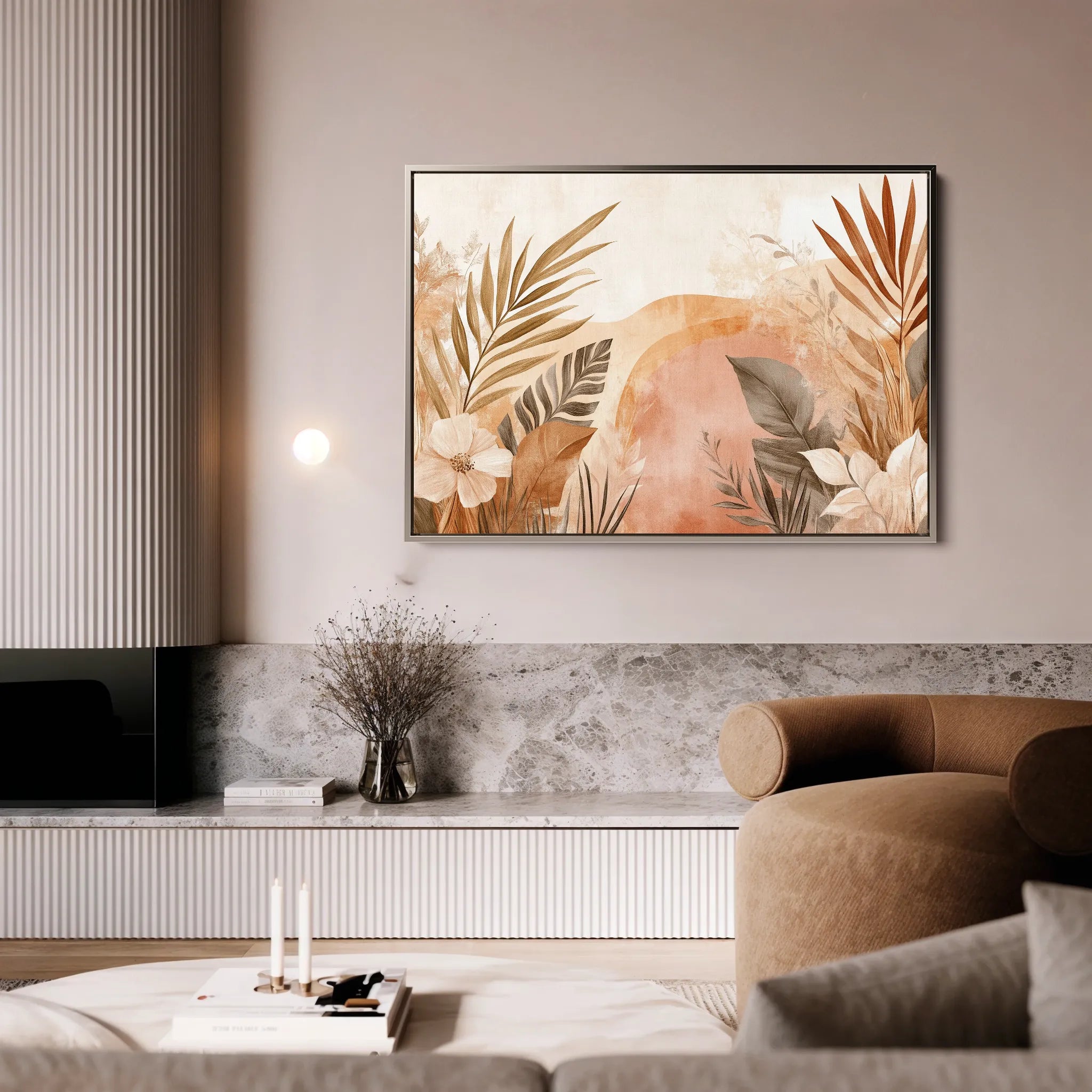 Boho 191 Canvas Art 18" x 24" / 45 x 60 cm / Black