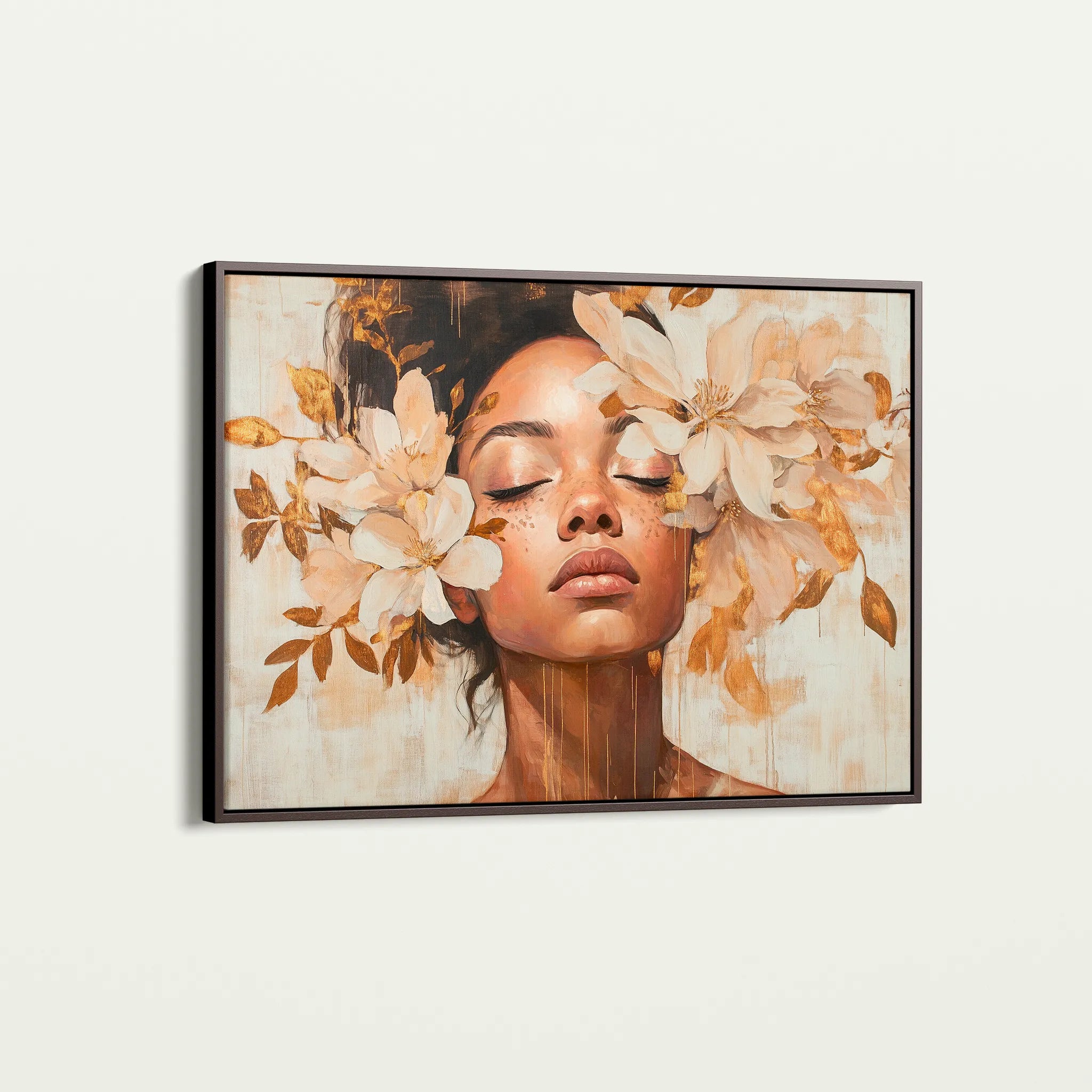 Portrait 191 Canvas Art 18" x 24" / 45 x 60 cm / Black