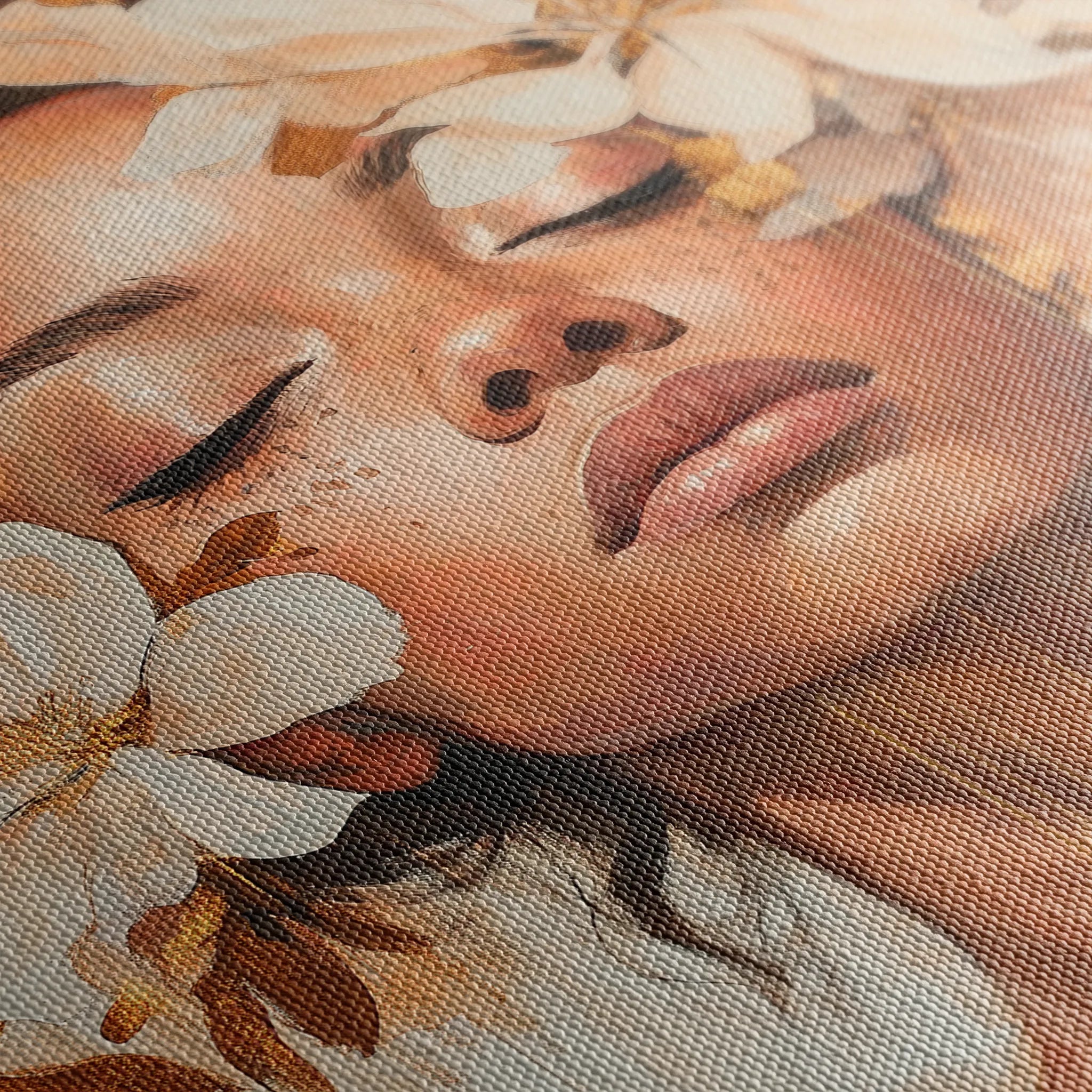 Portrait 191 Canvas Art 18" x 24" / 45 x 60 cm / Black