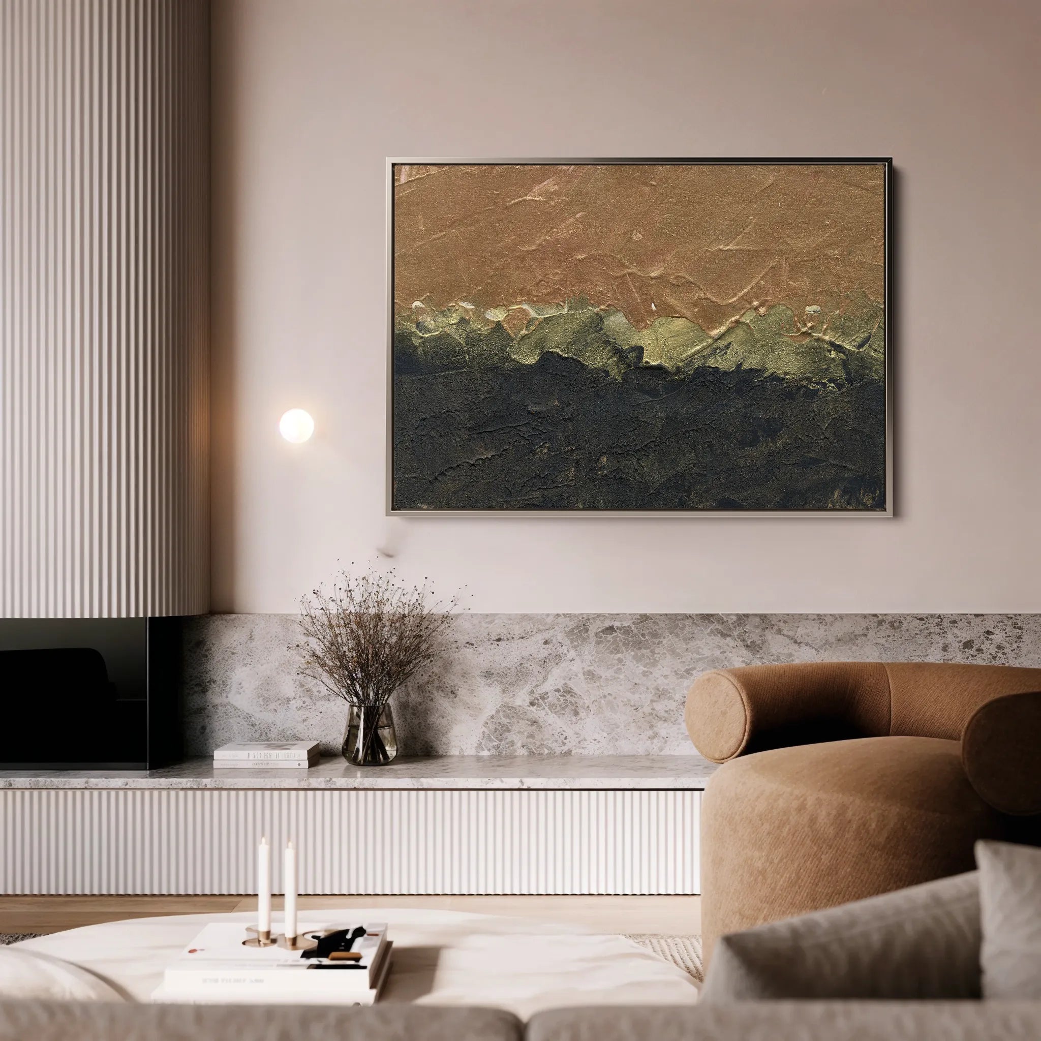 Abstract 192 Canvas Art 18" x 24" / 45 x 60 cm / Black