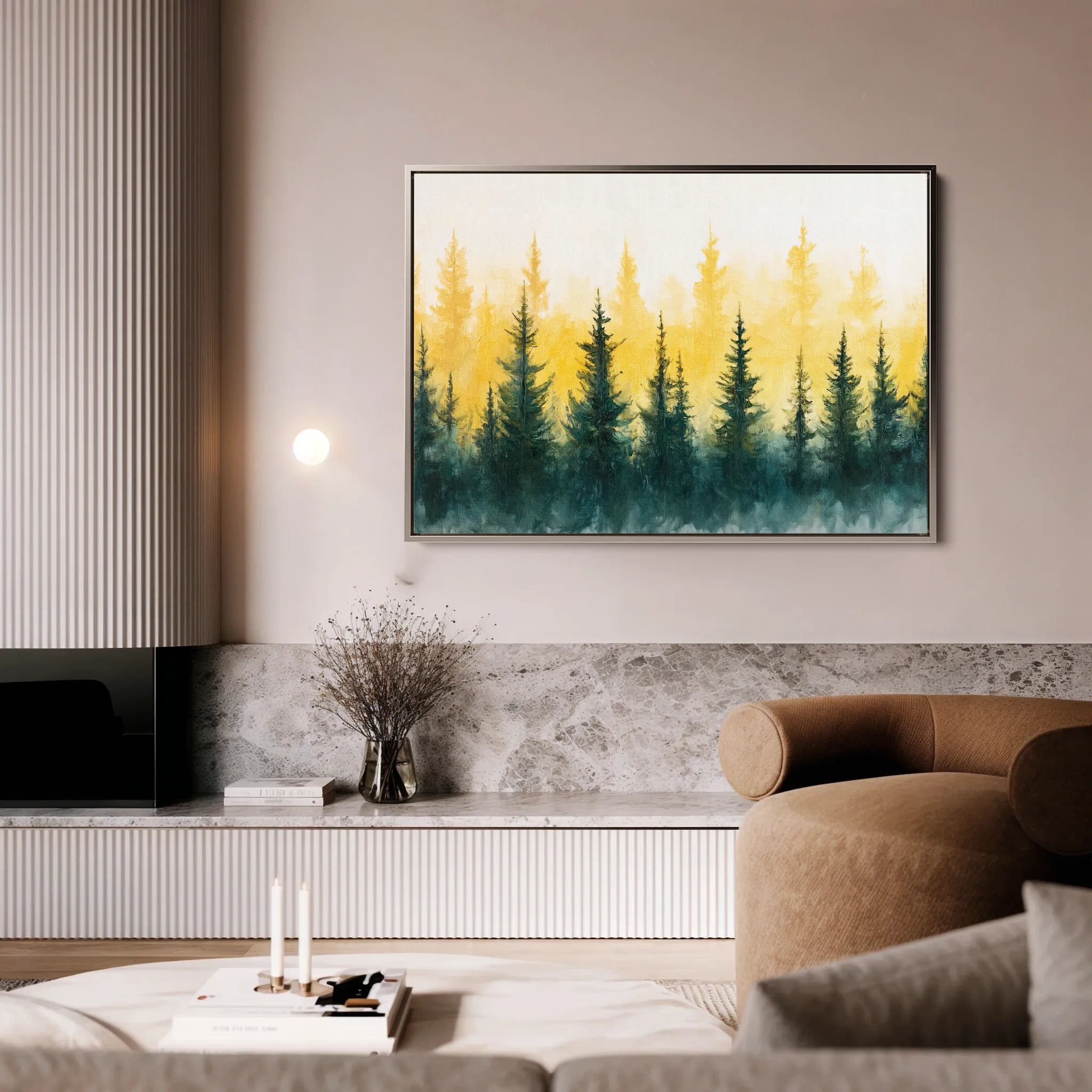 Landscape 192 Canvas Art 18" x 24" / 45 x 60 cm / Black