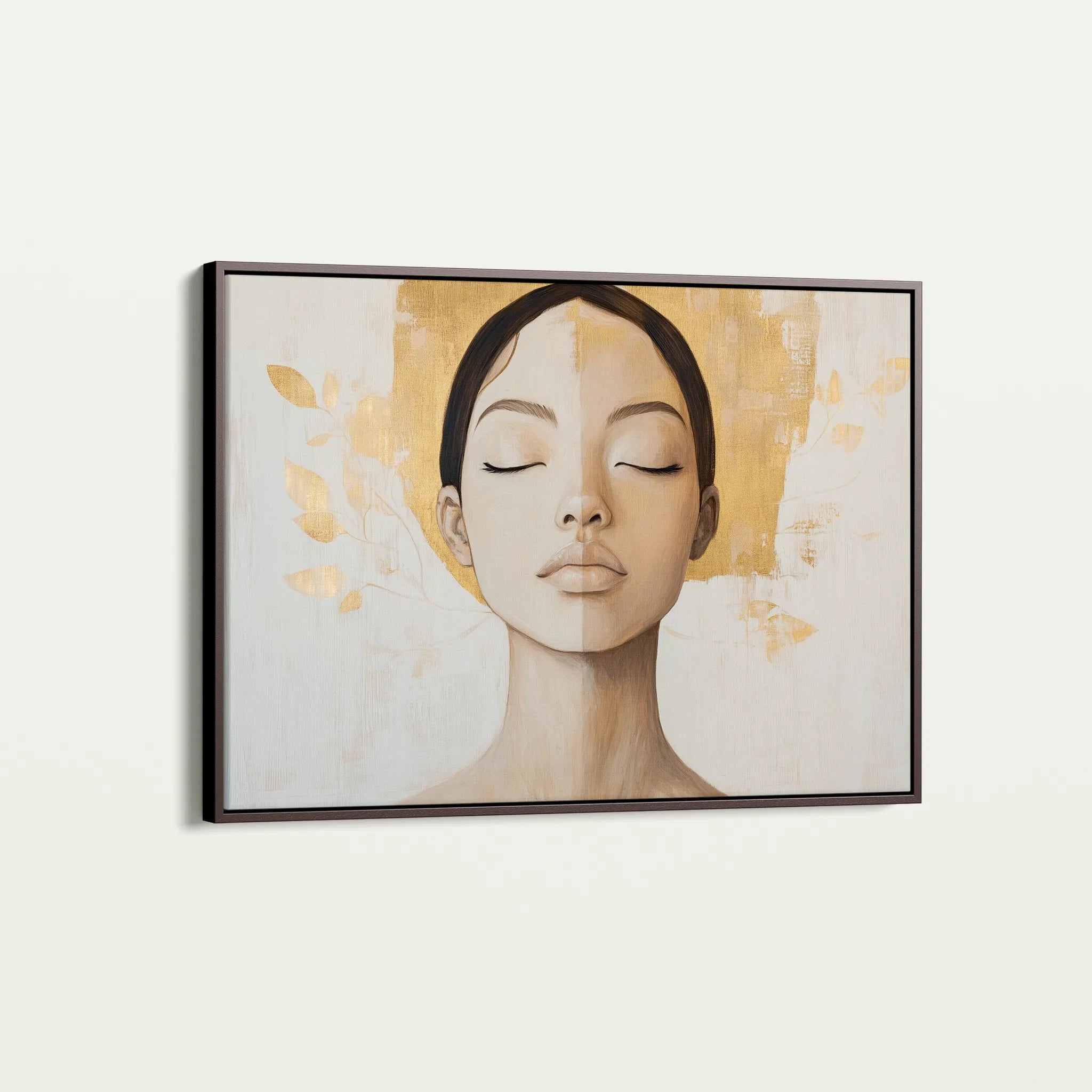 Portrait 192 Canvas Art 18" x 24" / 45 x 60 cm / Black