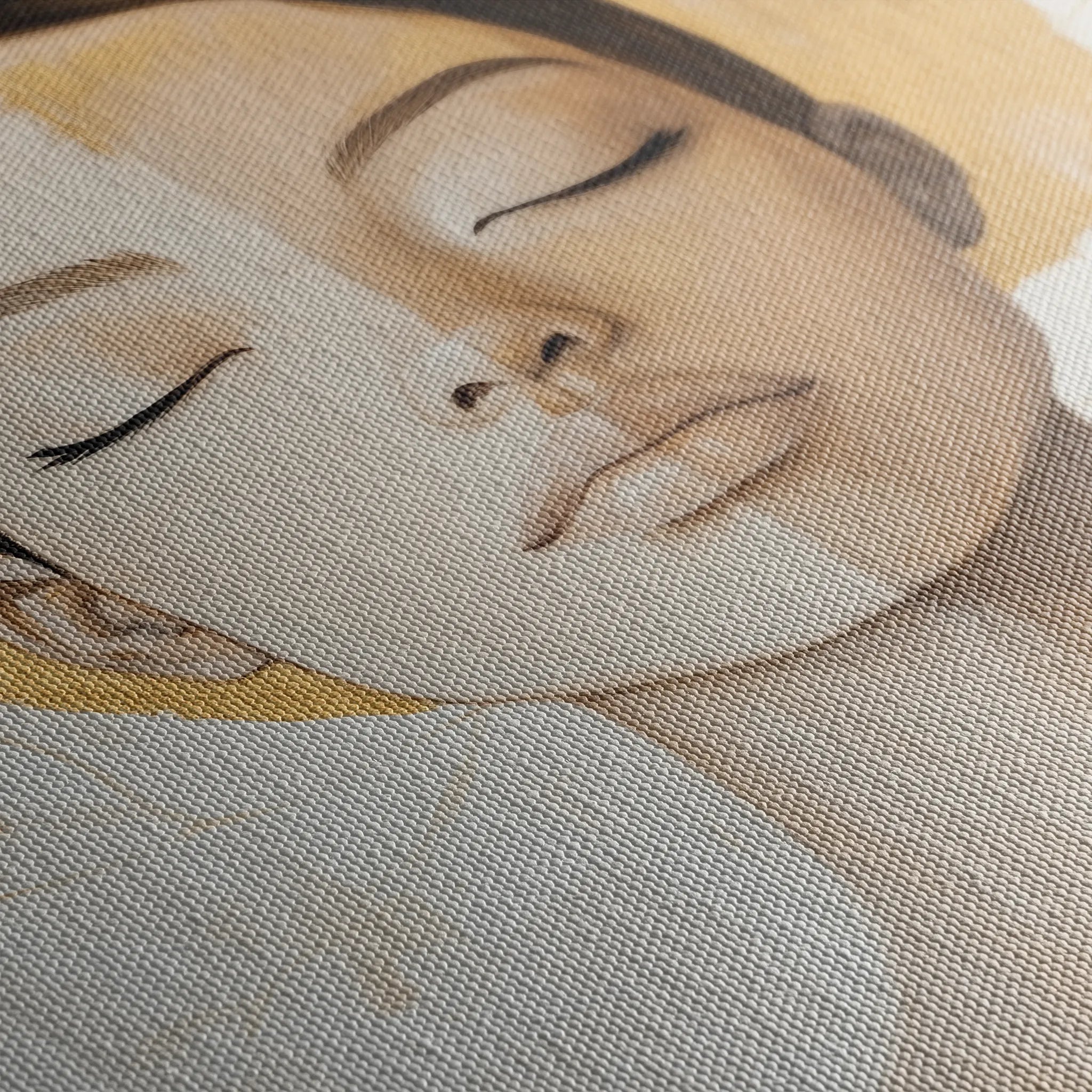 Portrait 192 Canvas Art 18" x 24" / 45 x 60 cm / Black