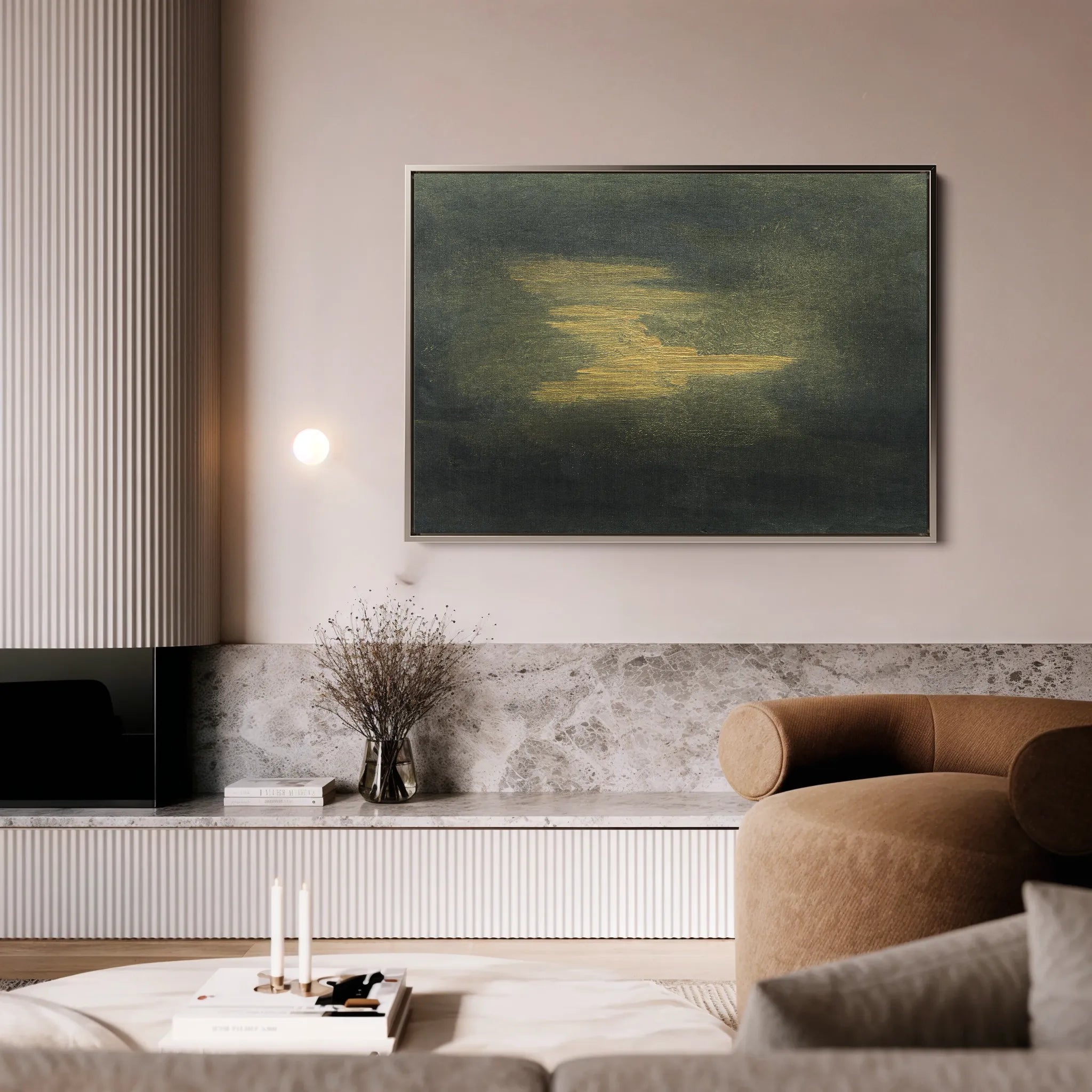 Abstract 193 Canvas Art 18" x 24" / 45 x 60 cm / Black