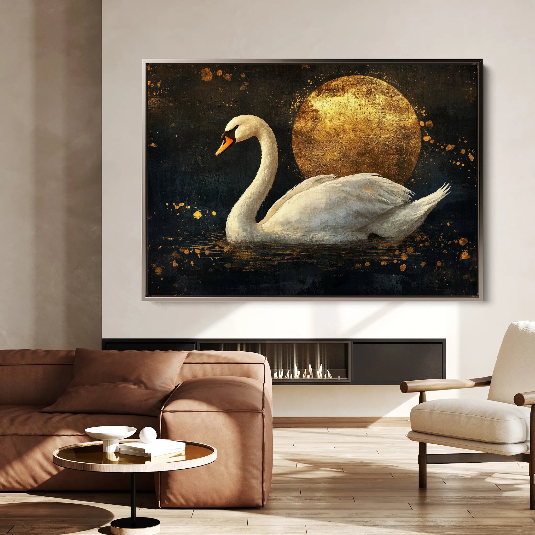 Animals 193 Canvas Art 18" x 24" / 45 x 60 cm / Black