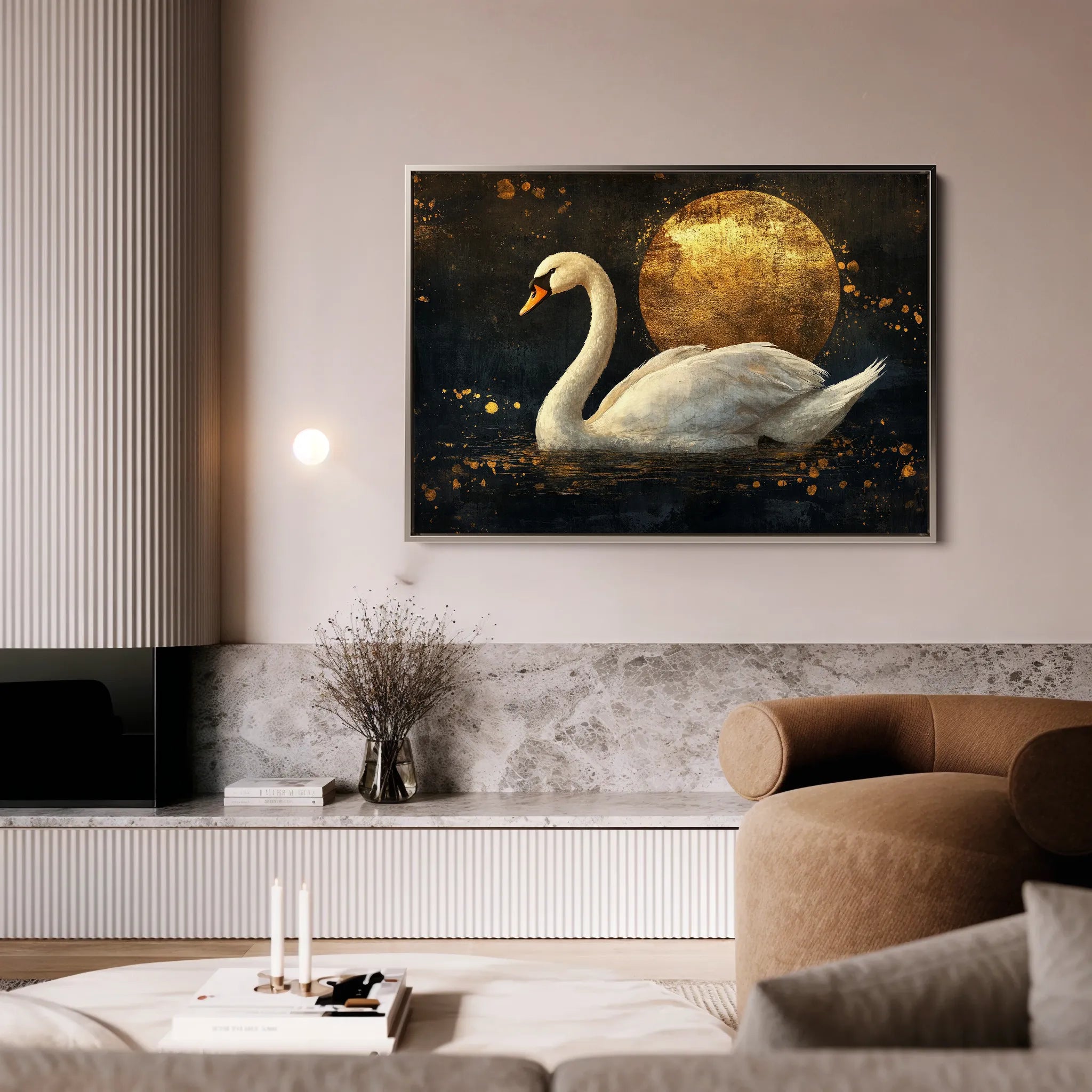 Animals 193 Canvas Art 18" x 24" / 45 x 60 cm / Black