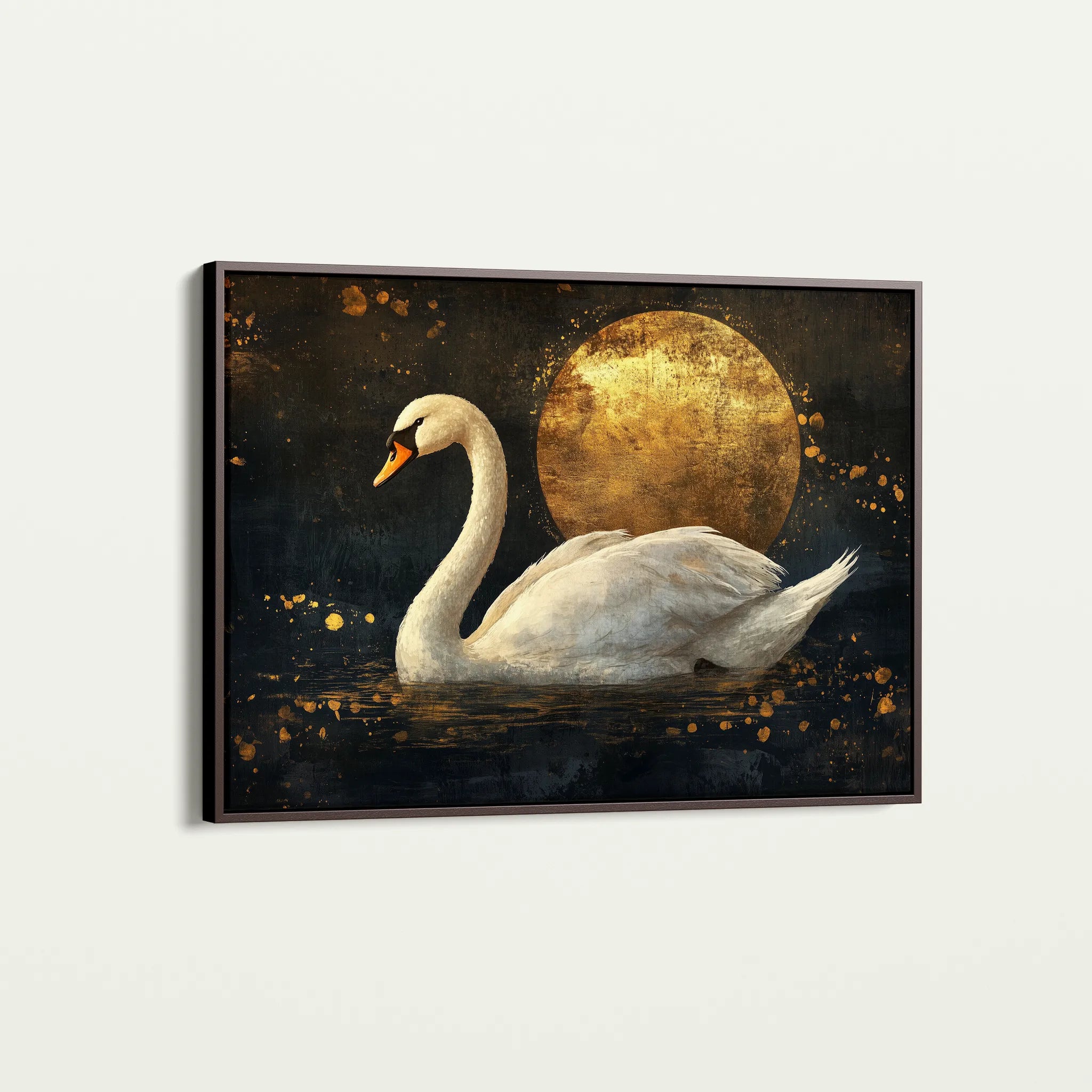 Animals 193 Canvas Art 18" x 24" / 45 x 60 cm / Black