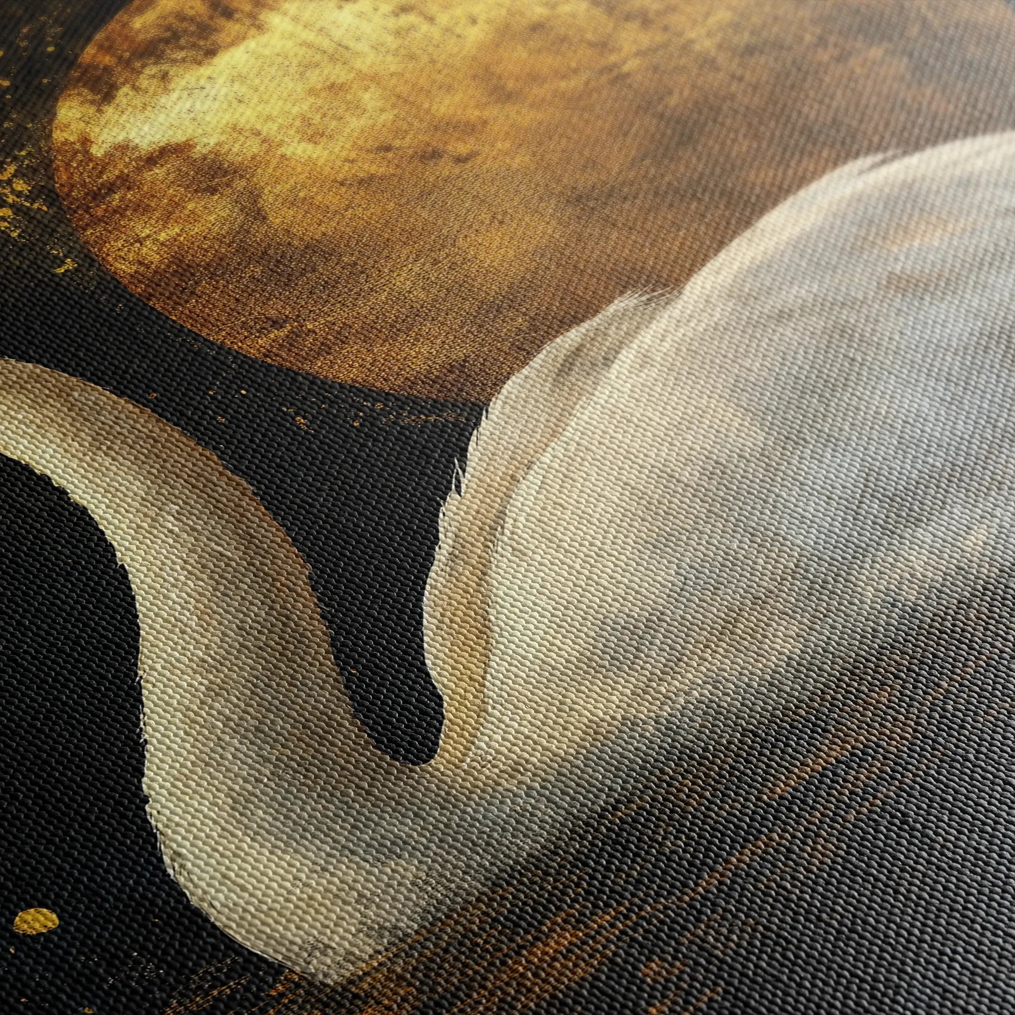 Animals 193 Canvas Art 18" x 24" / 45 x 60 cm / Black
