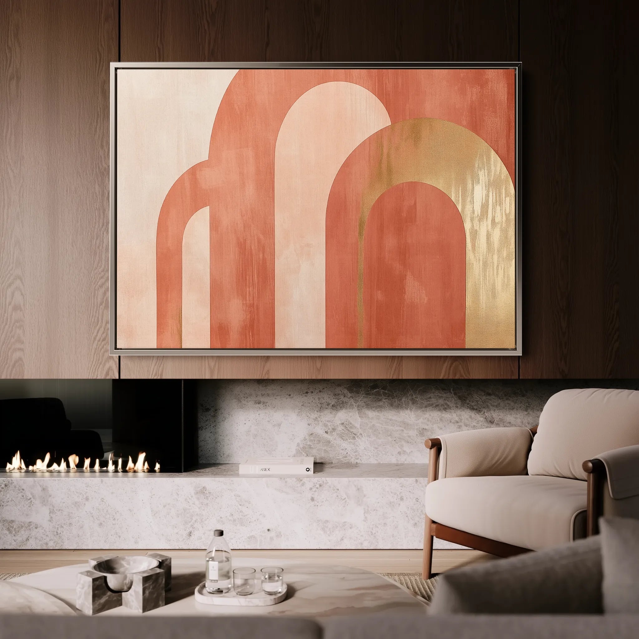 Boho 193 Canvas Art 18" x 24" / 45 x 60 cm / Black