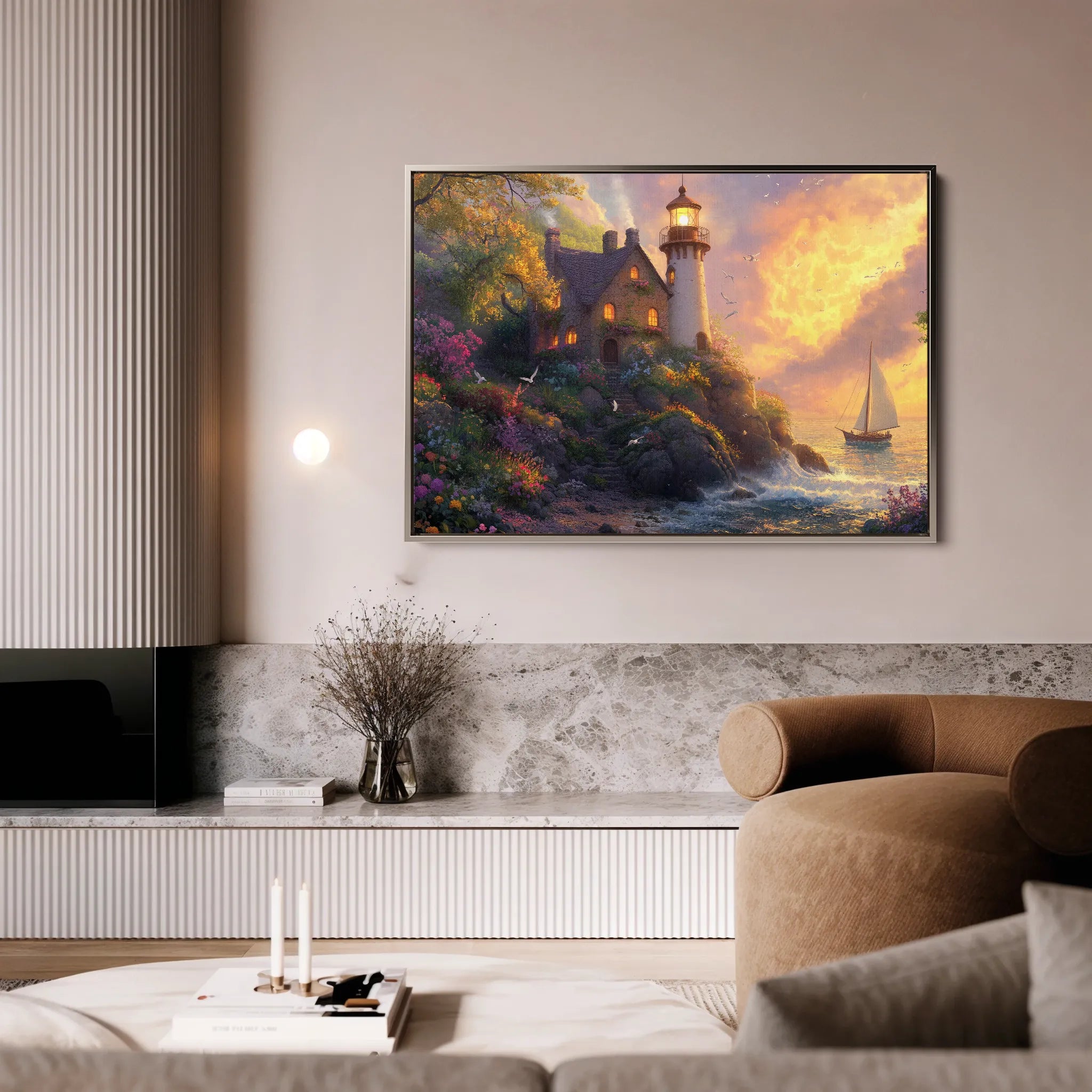 Landscape 193 Canvas Art 18" x 24" / 45 x 60 cm / Black