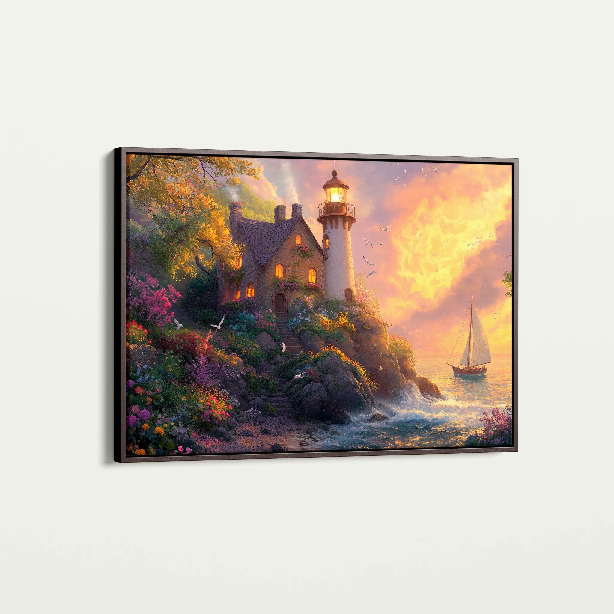 Landscape 193 Canvas Art 18" x 24" / 45 x 60 cm / Black