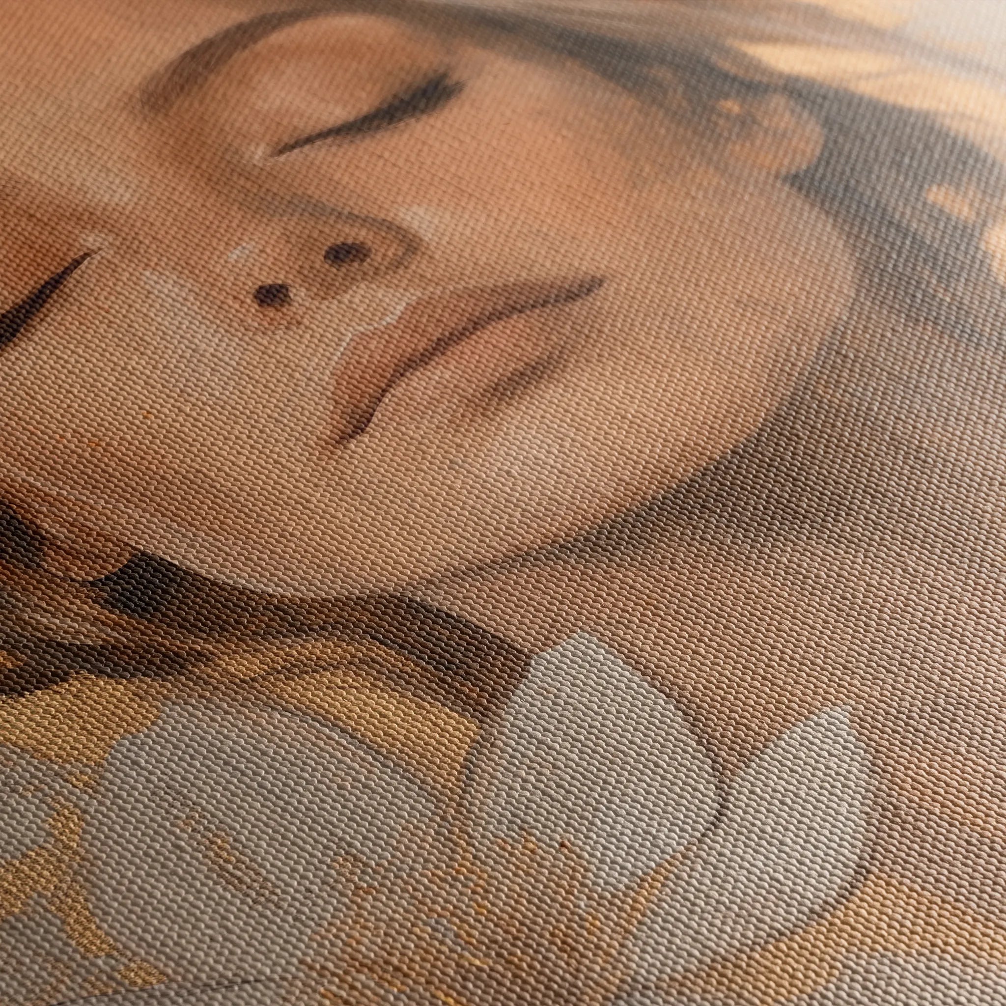 Portrait 193 Canvas Art 18" x 24" / 45 x 60 cm / Black