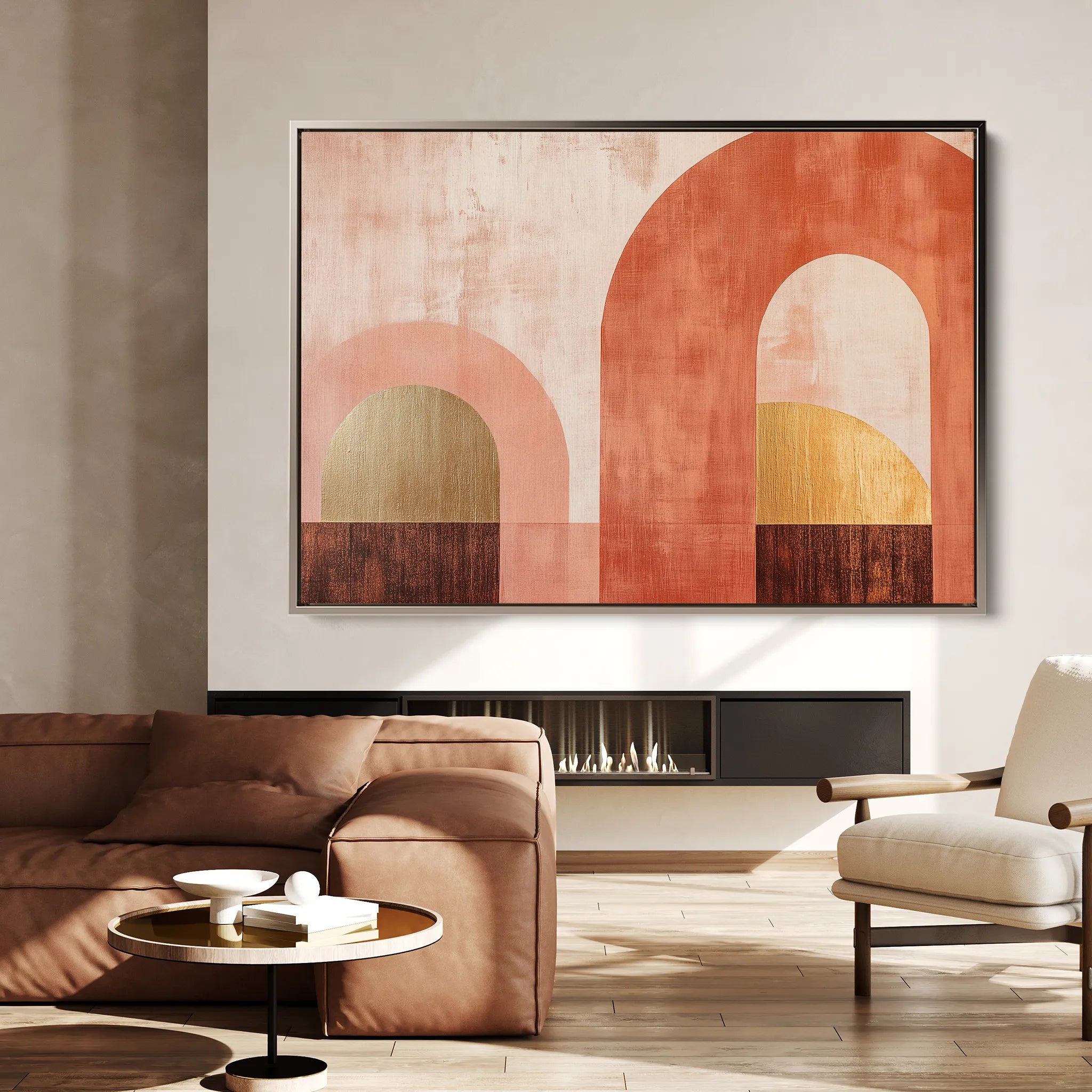 Boho 194 Canvas Art 18" x 24" / 45 x 60 cm / Black