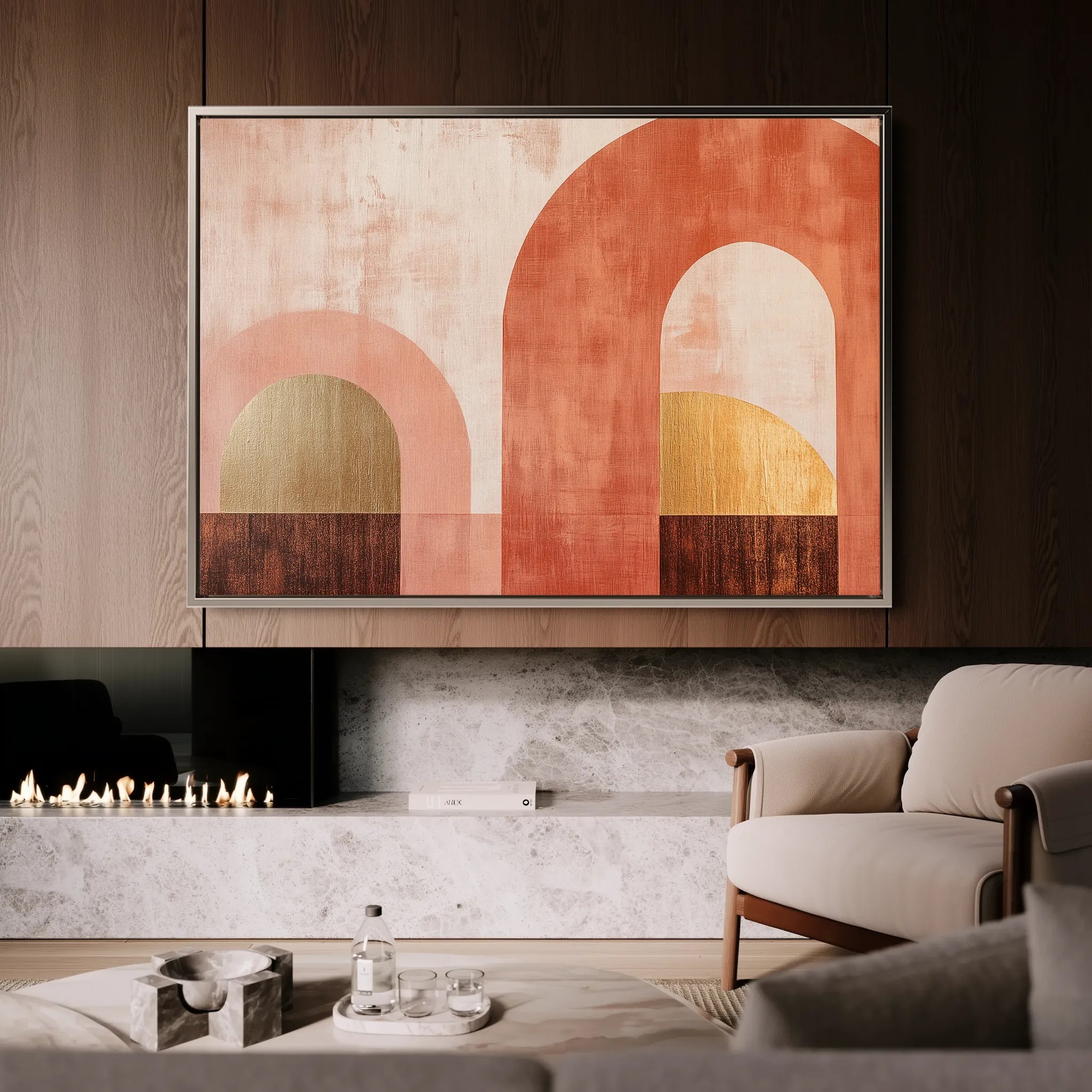 Boho 194 Canvas Art 18" x 24" / 45 x 60 cm / Black