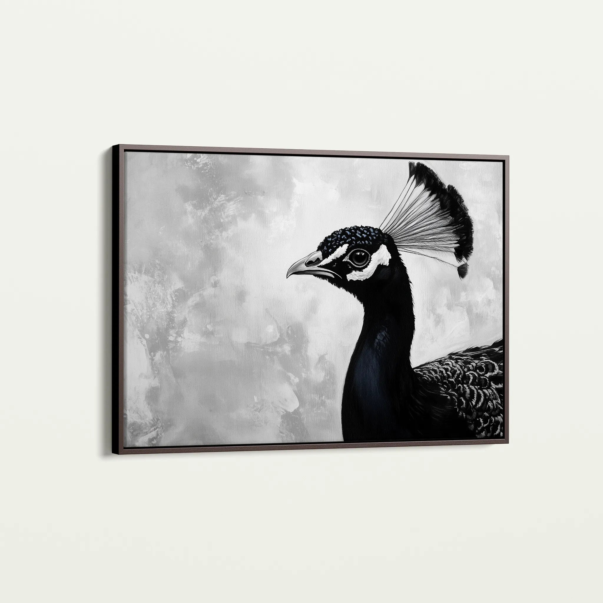 Animals 195 Canvas Art 18" x 24" / 45 x 60 cm / Black