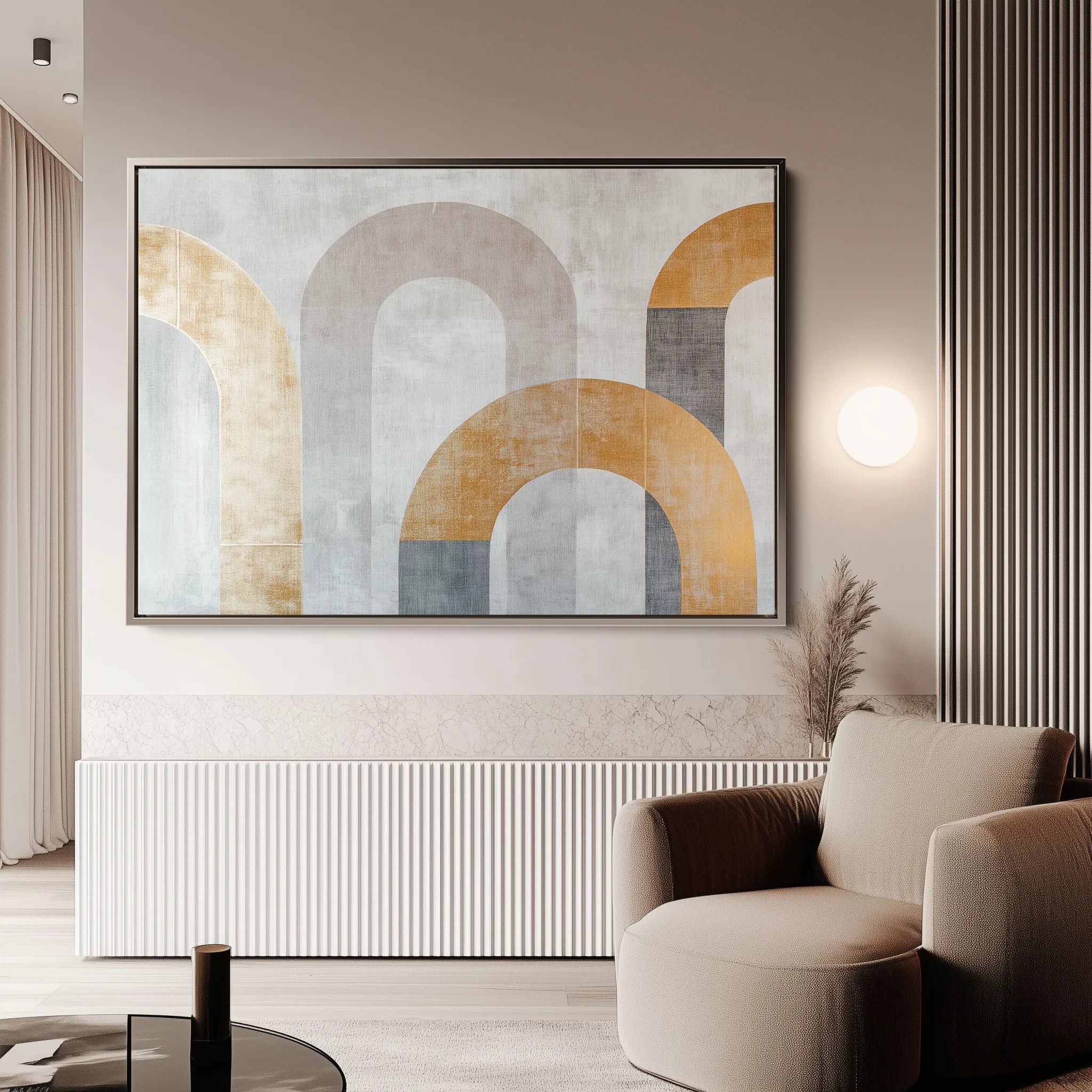 Boho 195 Canvas Art 18" x 24" / 45 x 60 cm / Black