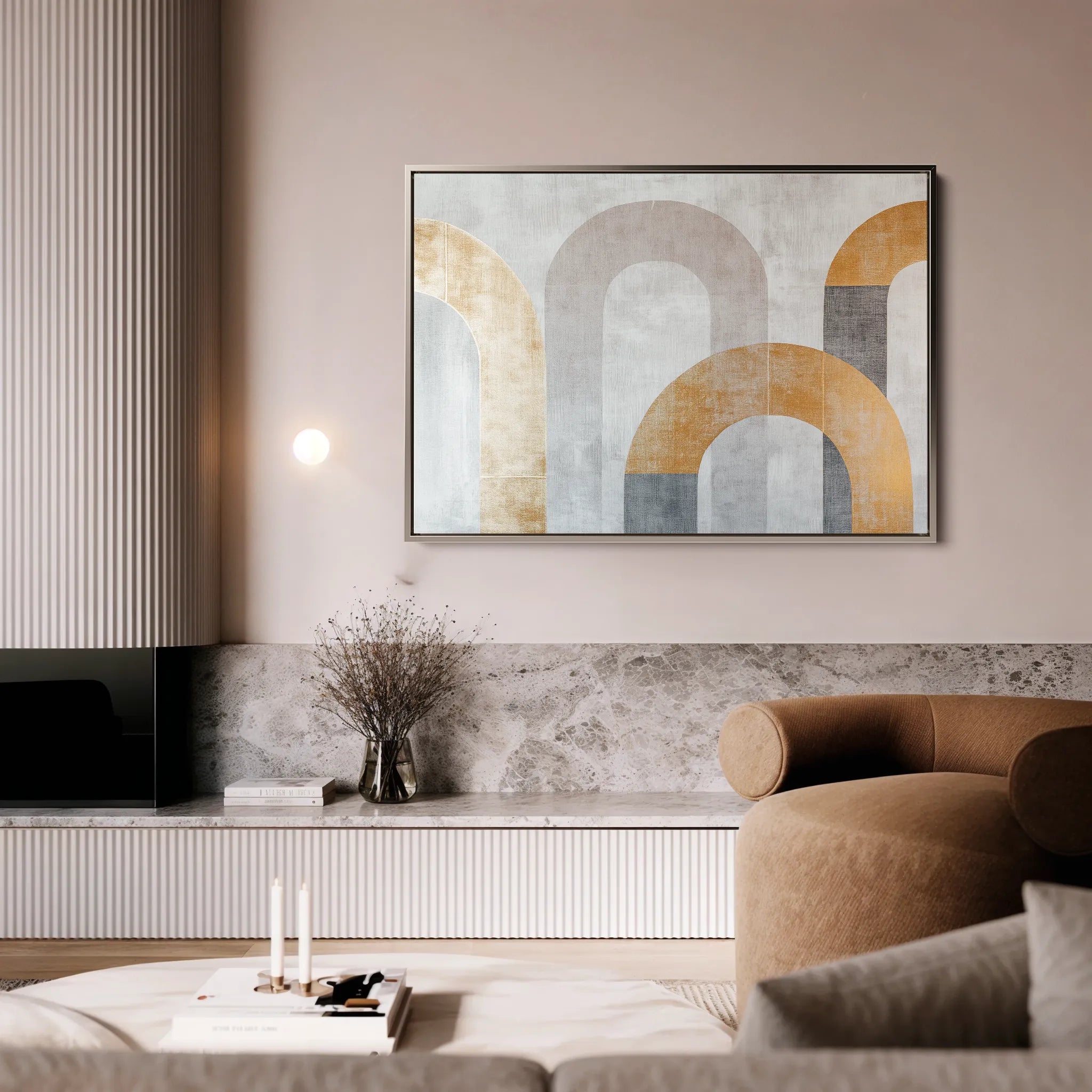 Boho 195 Canvas Art 18" x 24" / 45 x 60 cm / Black